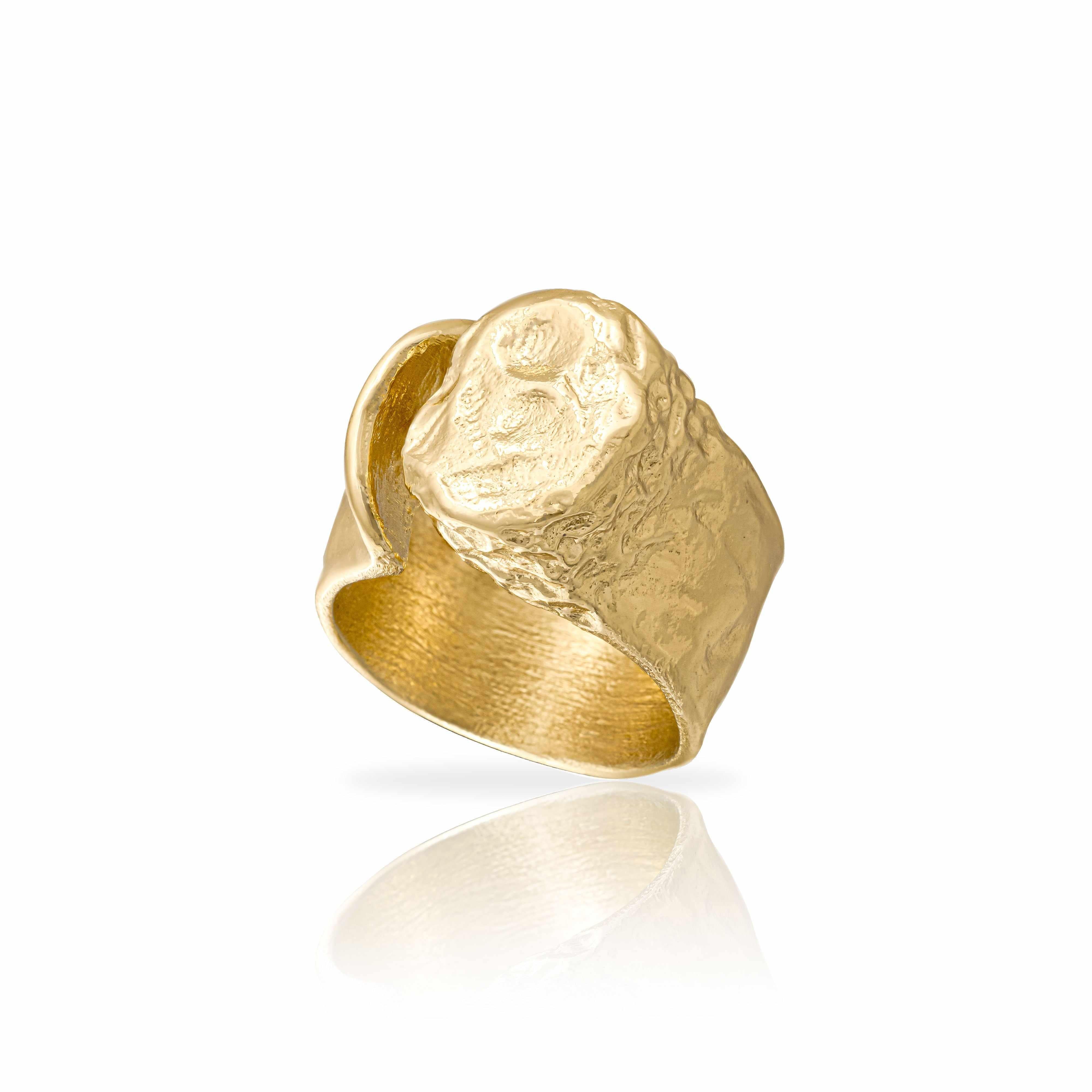 Arlette gold statement ring