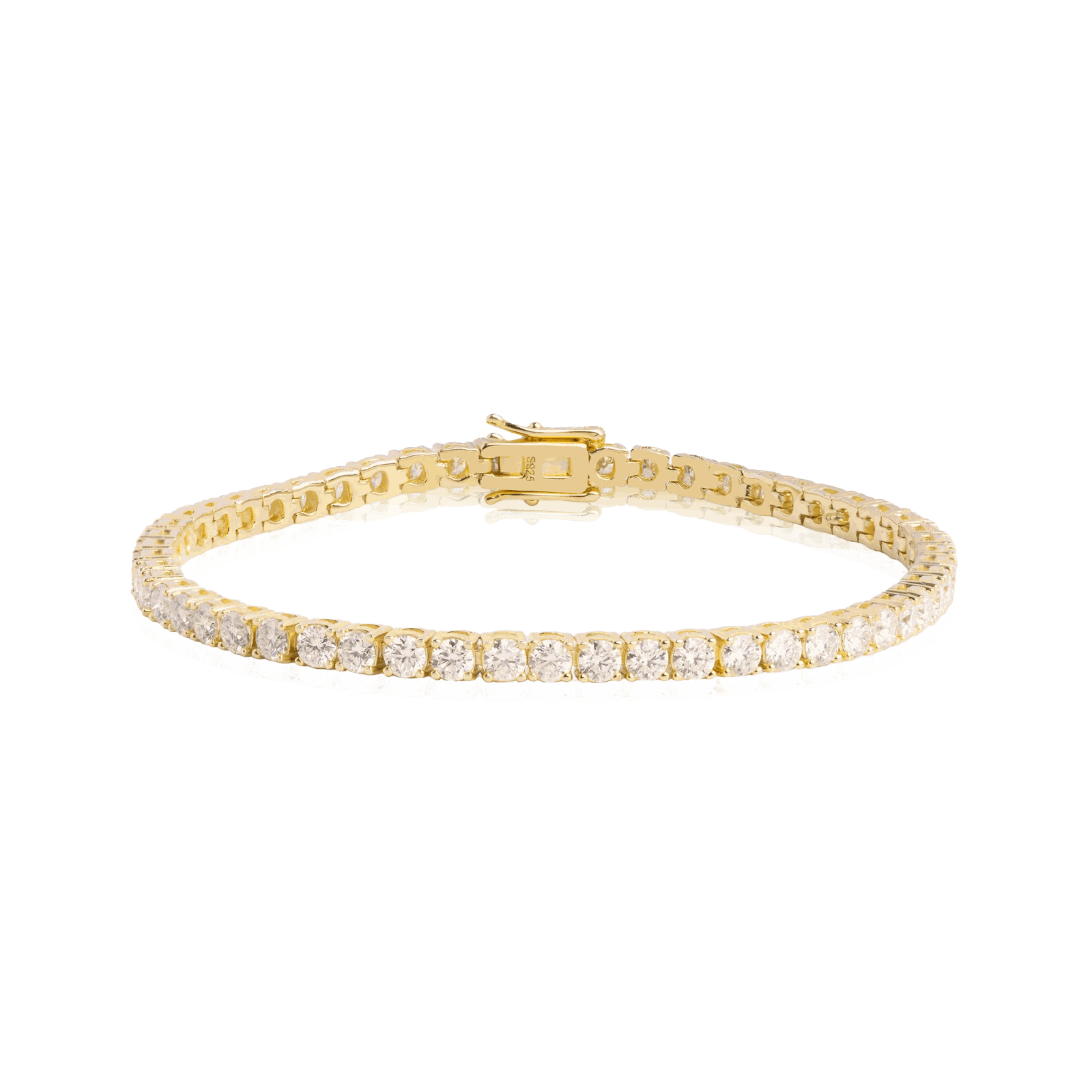 Stellar Moissanite sterling silver tennis bracelet