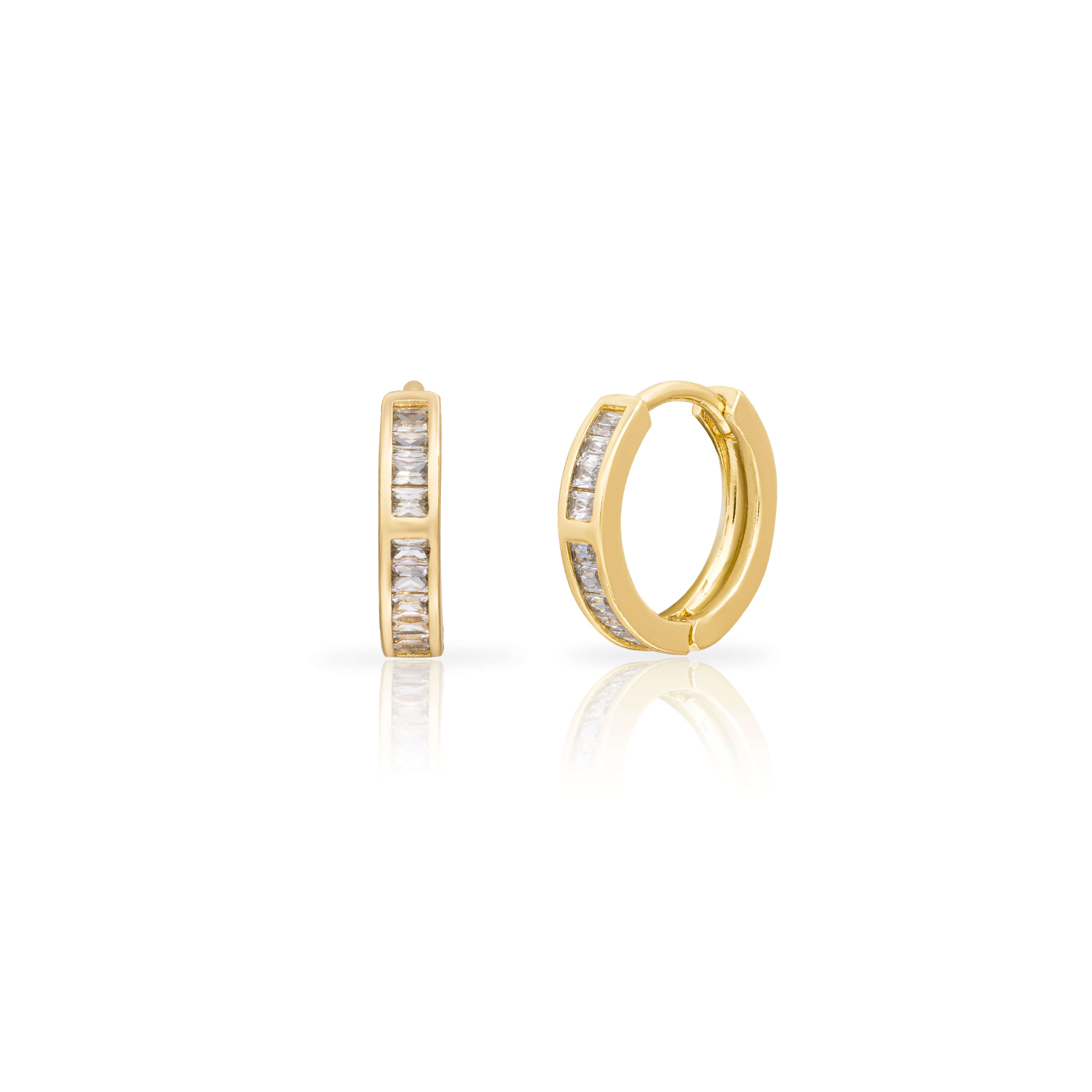 Ania crystal huggie earring