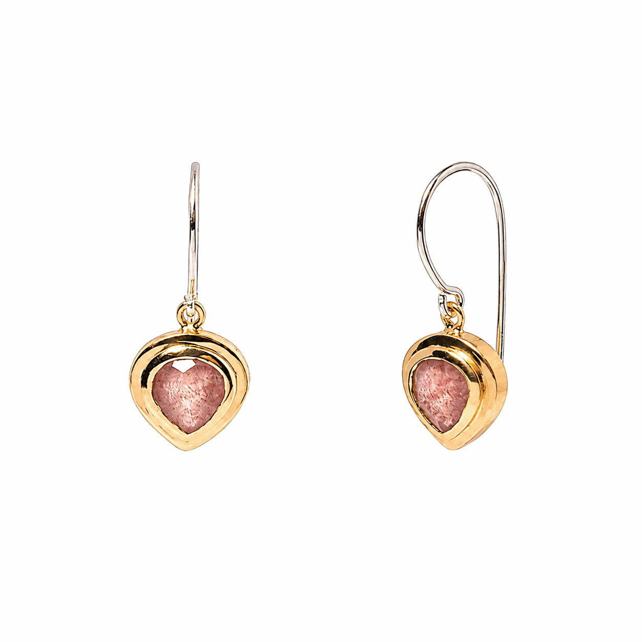 Suda Natural Love Heart Earrings
