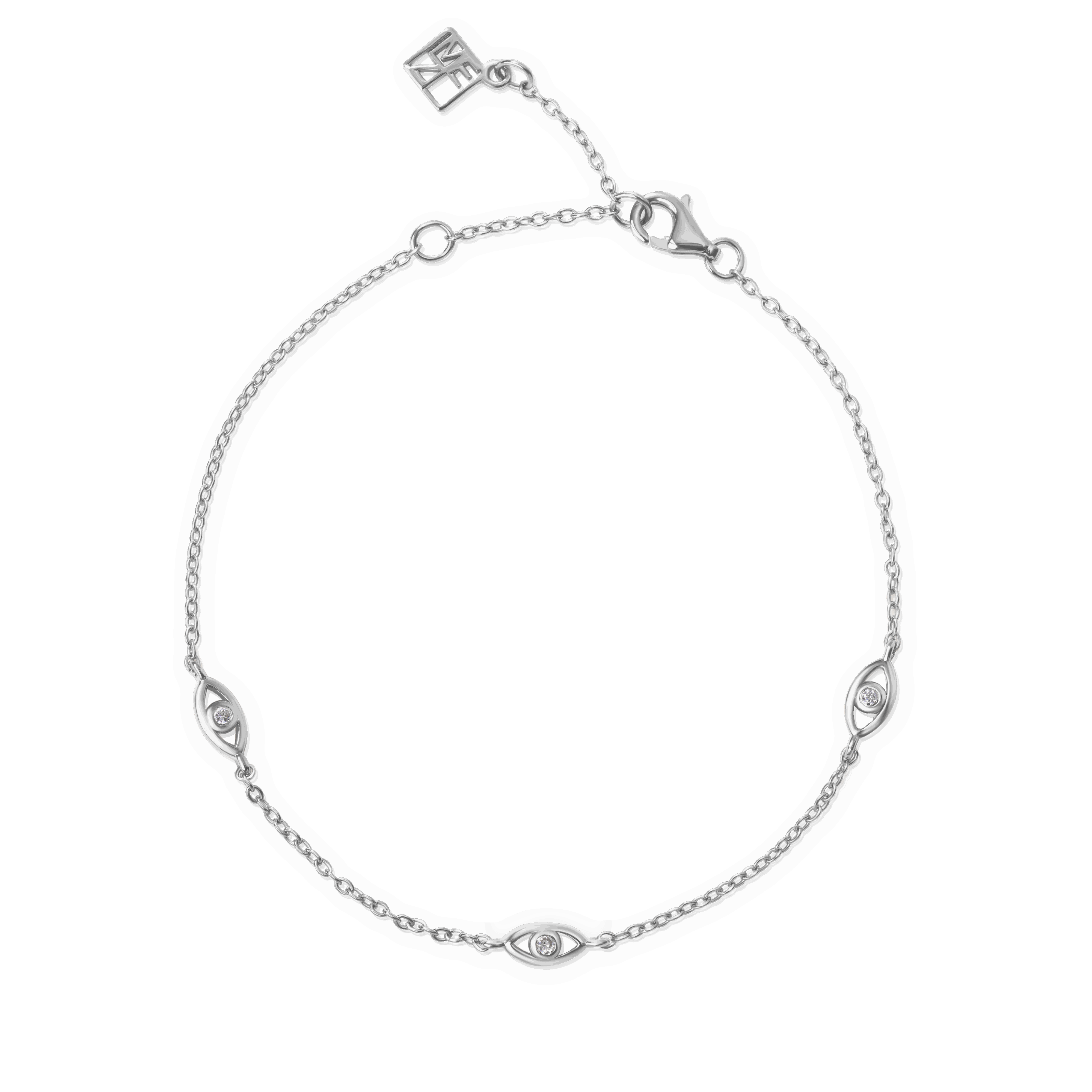 Icarus Moissanite Multi Evil Eye Bracelet