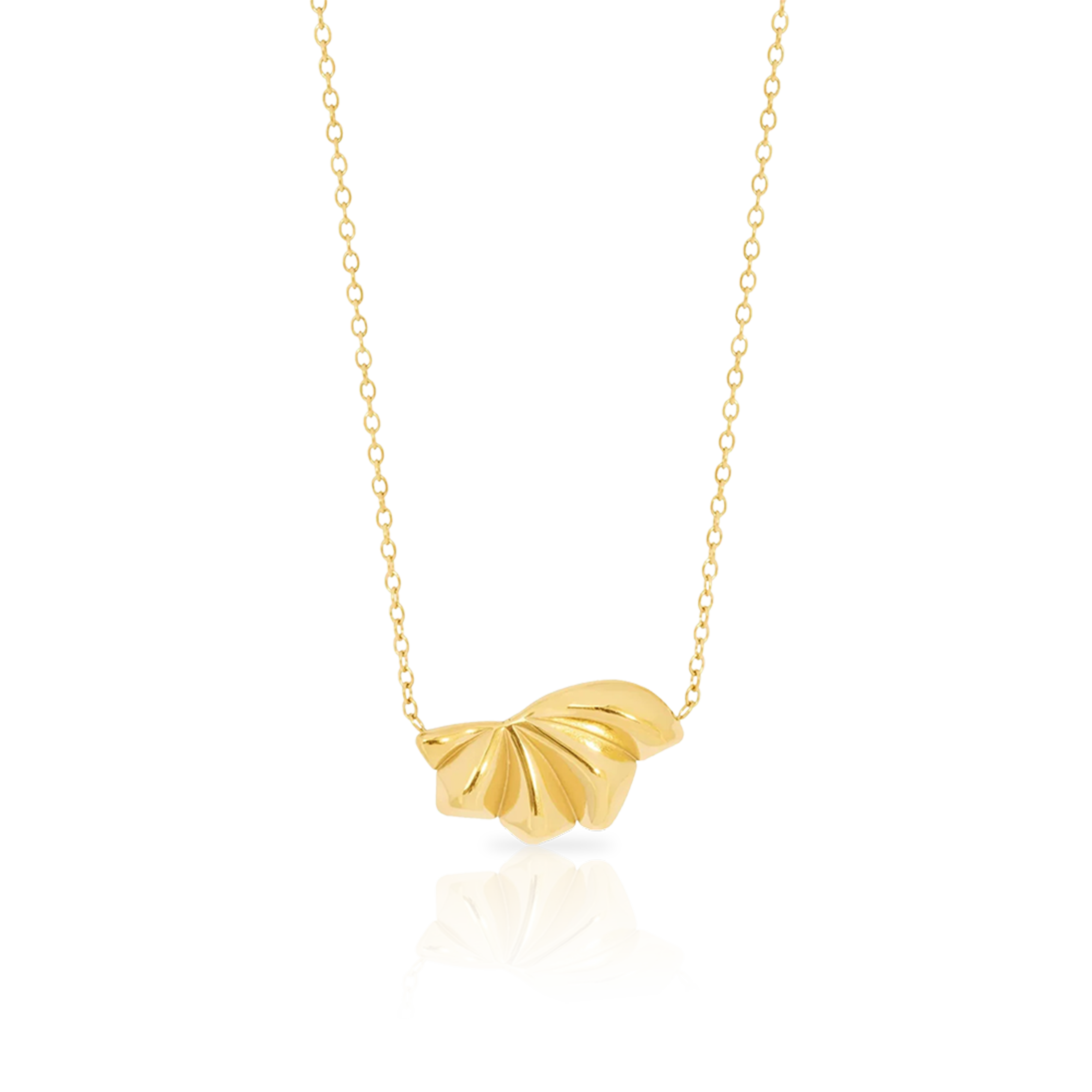 Velora shell pendant rhodium/gold plated