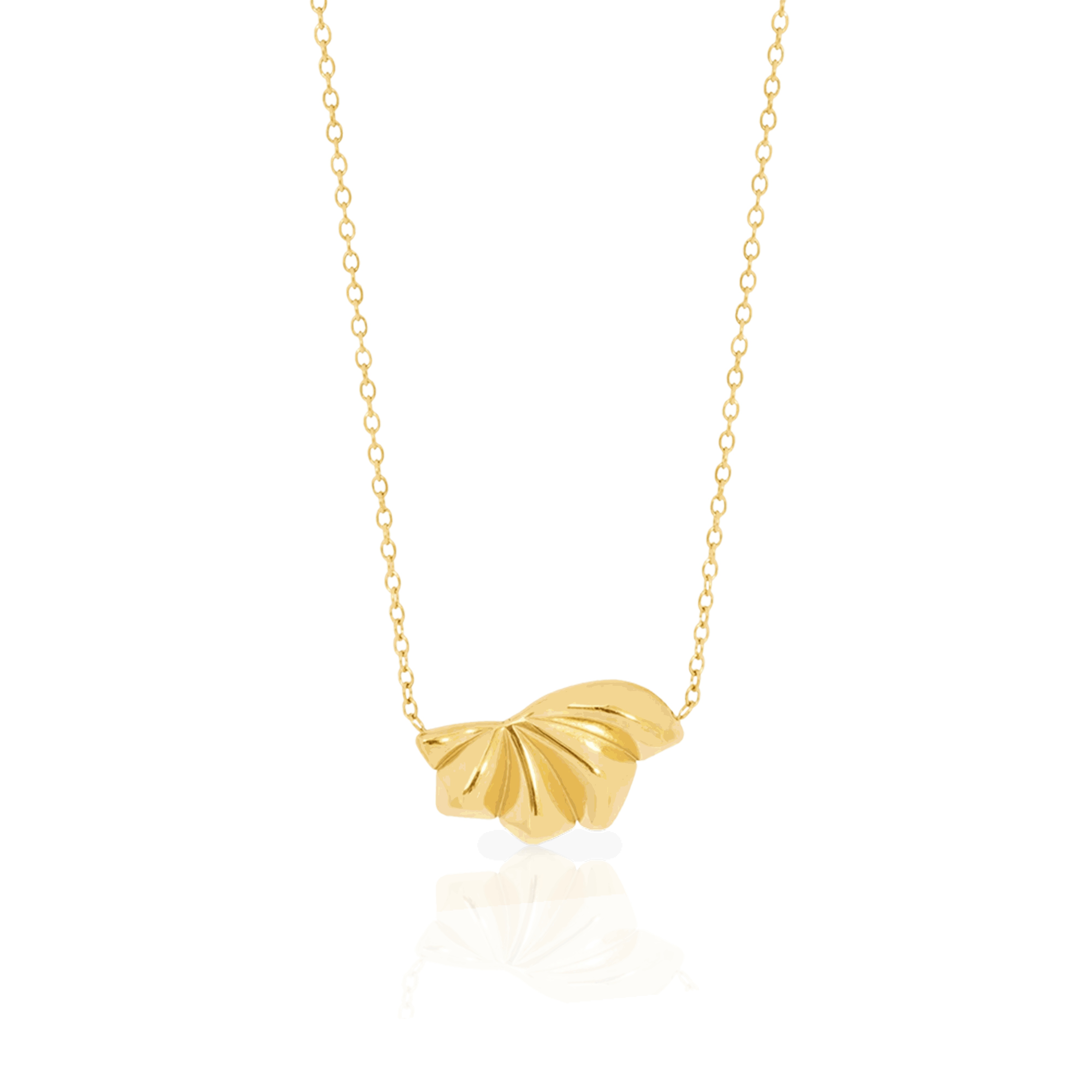 Velora shell pendant rhodium/gold plated