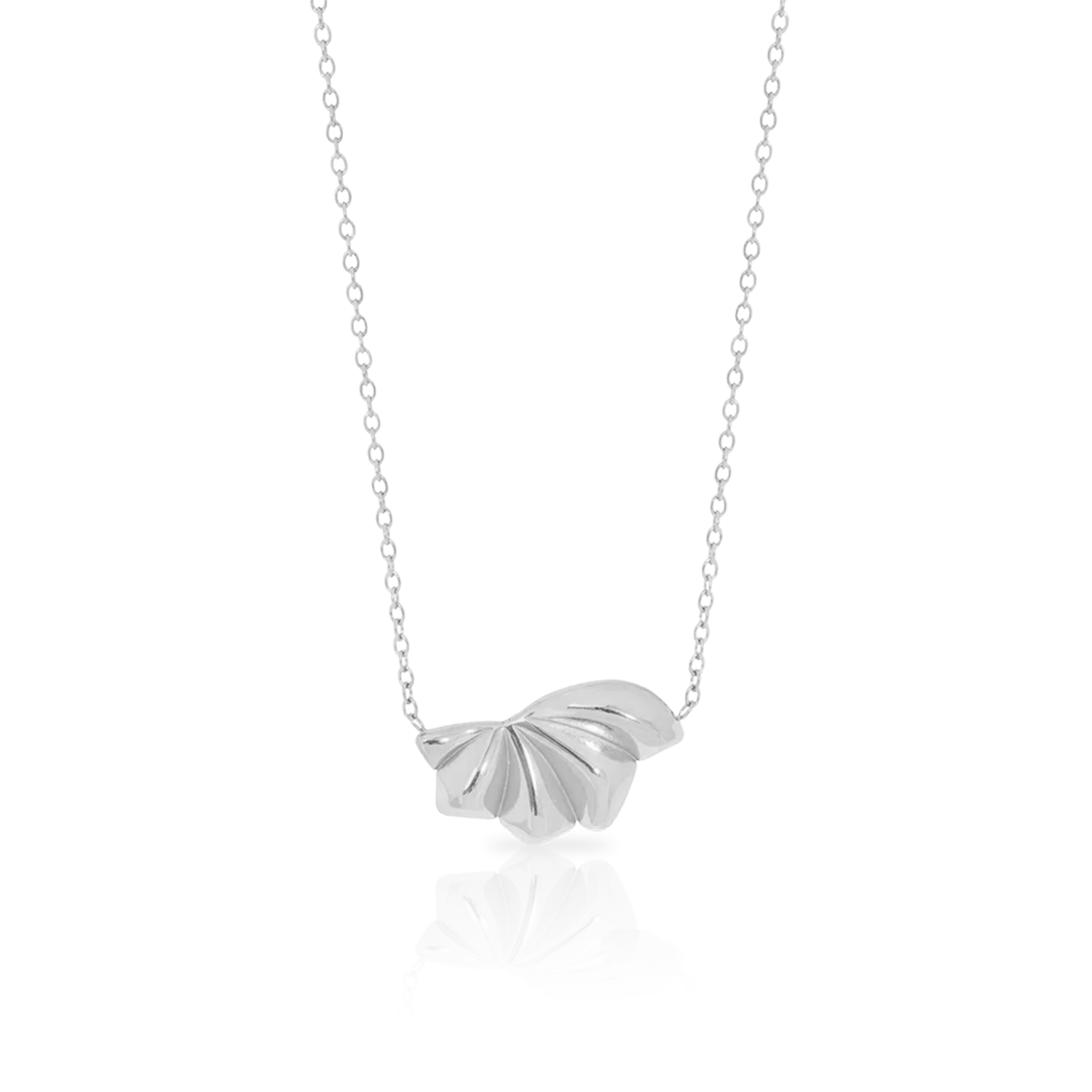 Velora shell pendant rhodium/gold plated