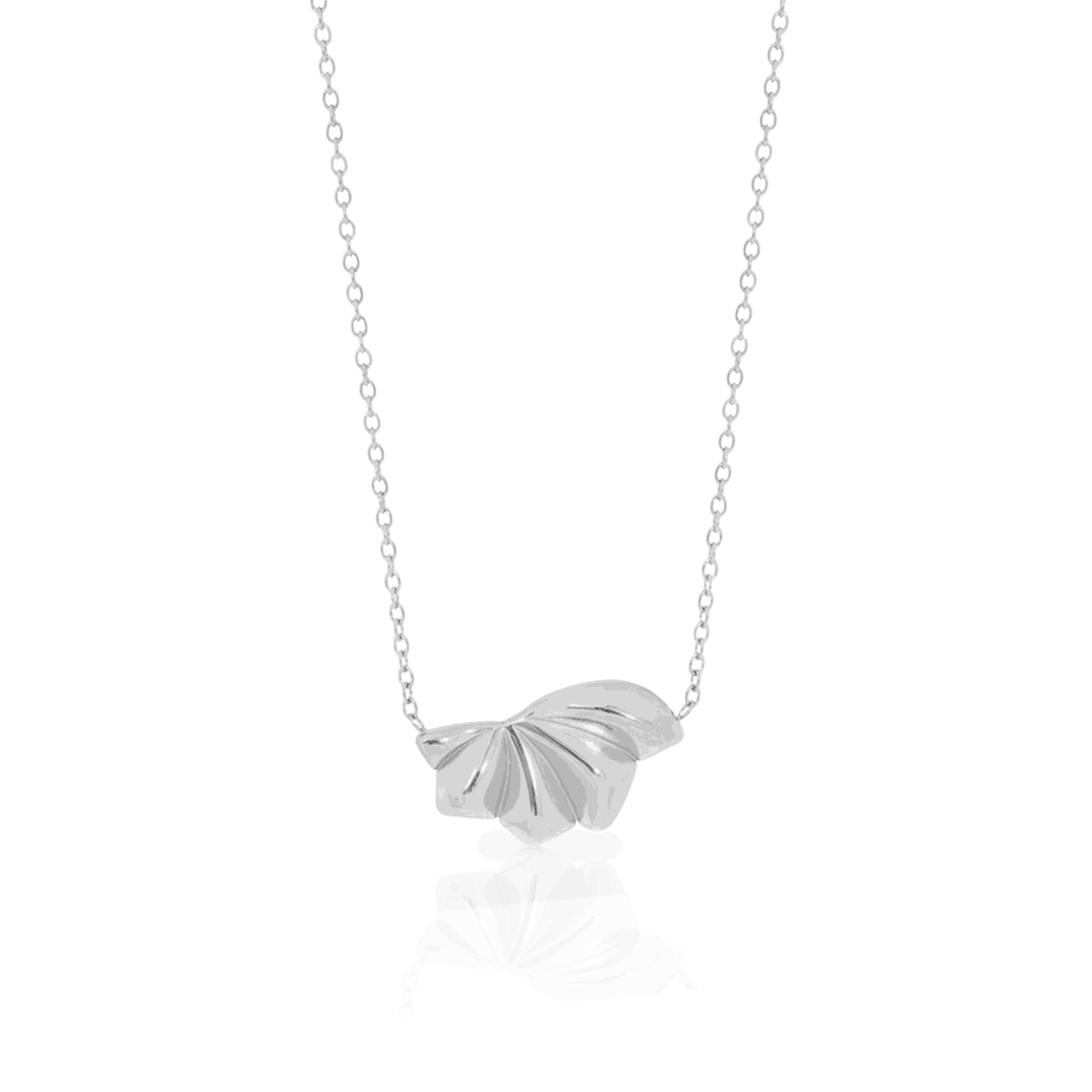 Velora shell pendant rhodium/gold plated