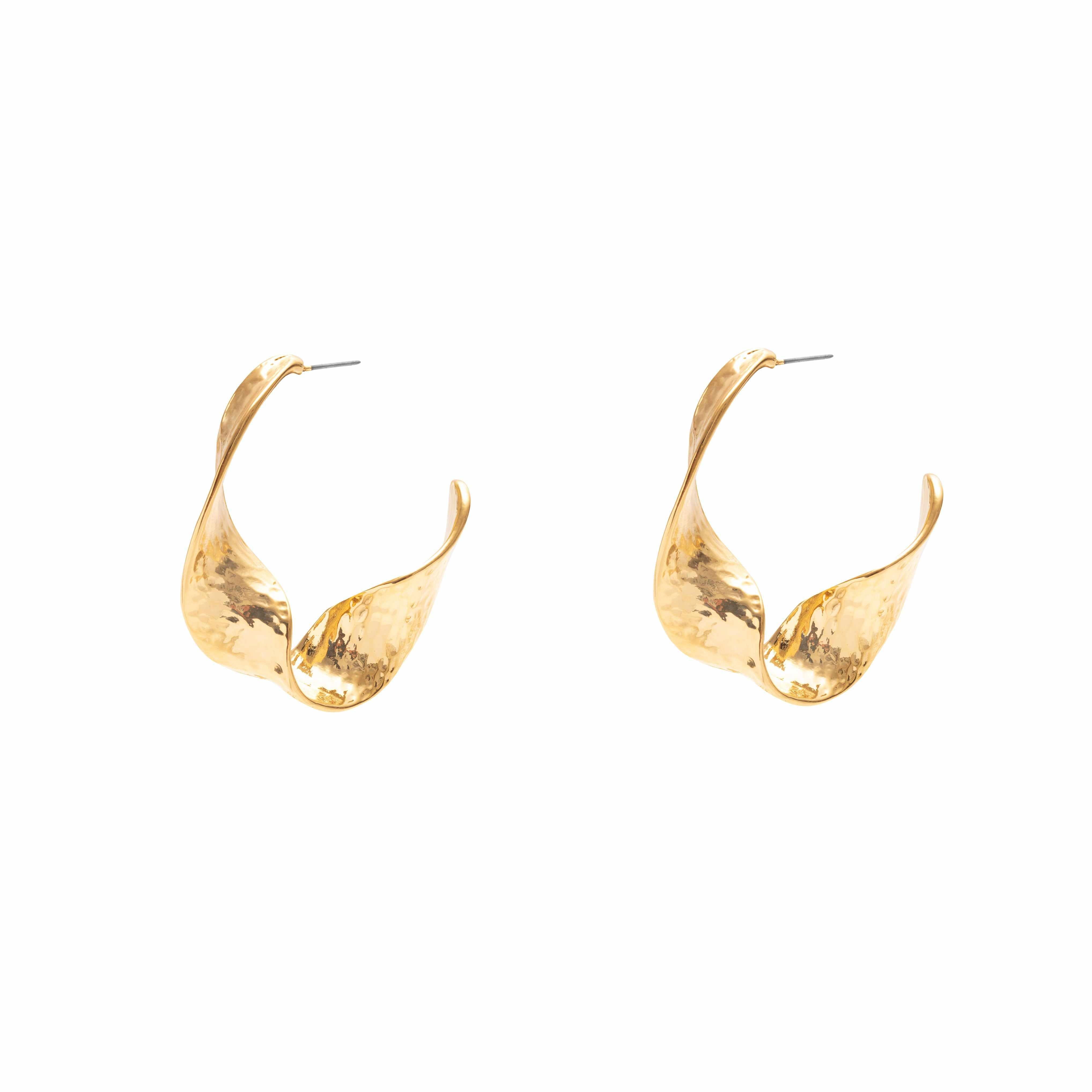 Alula twist hoop earrings