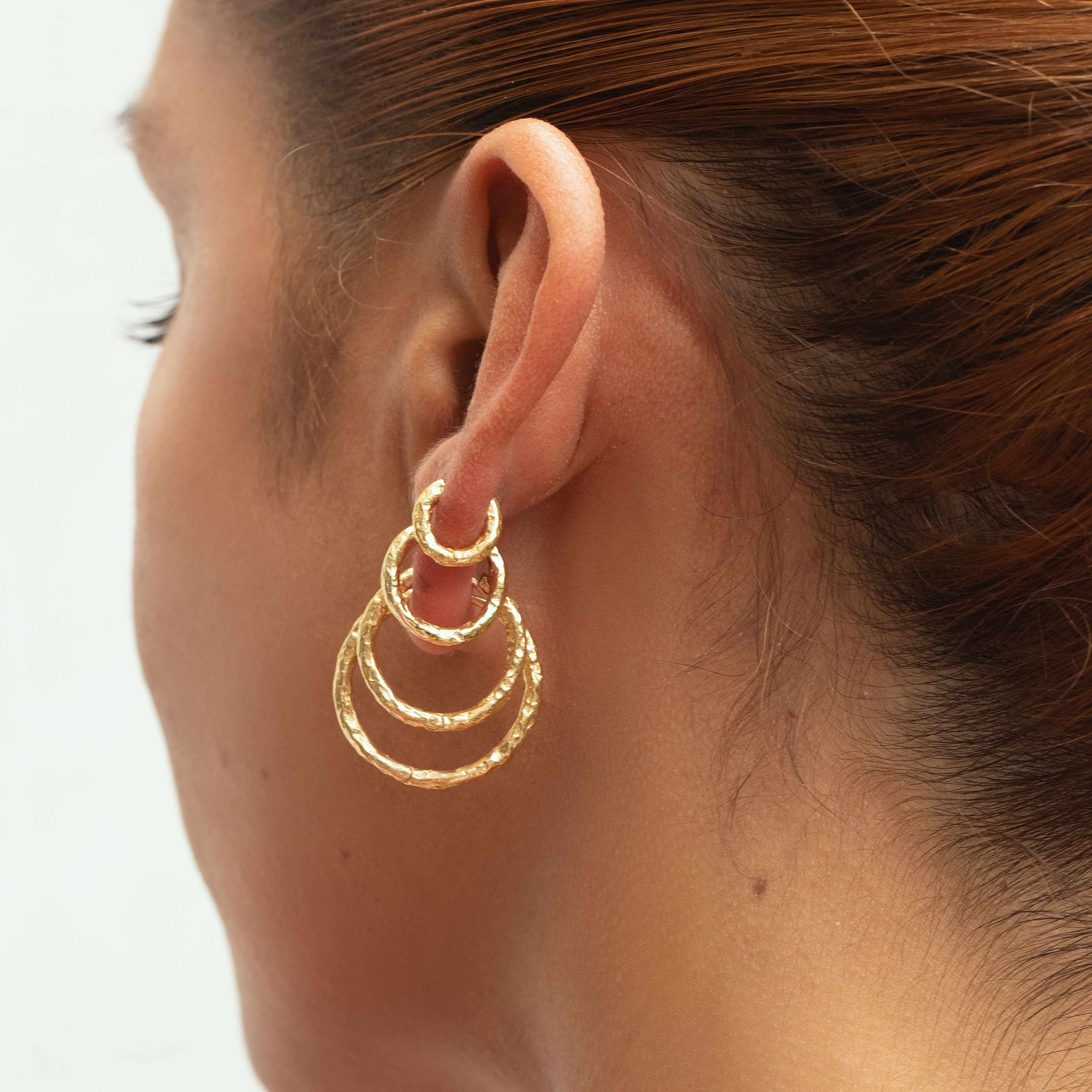 Arro gold vermeil hoops