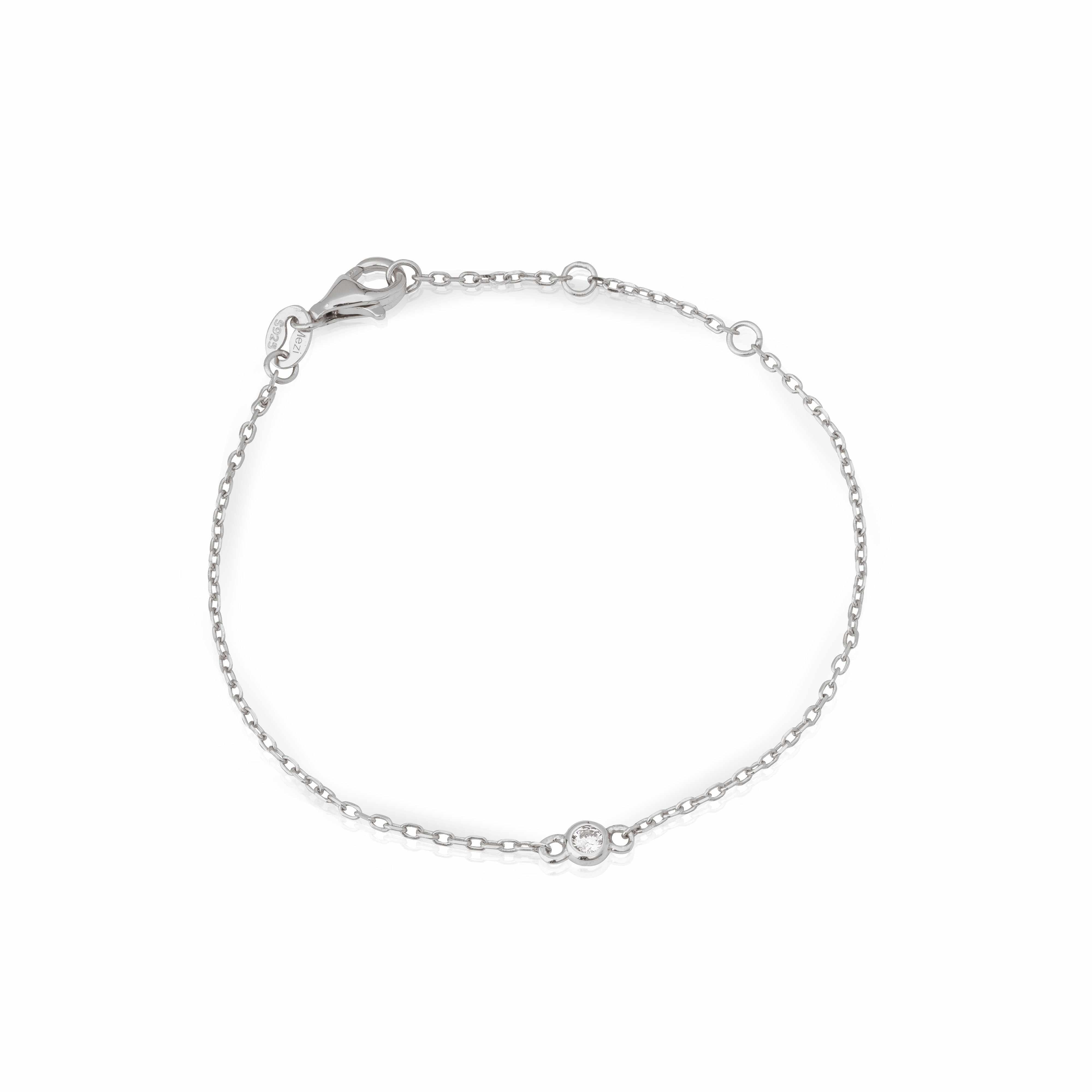 Anya Bezel Cubic Zirconia Pendant | MEZI