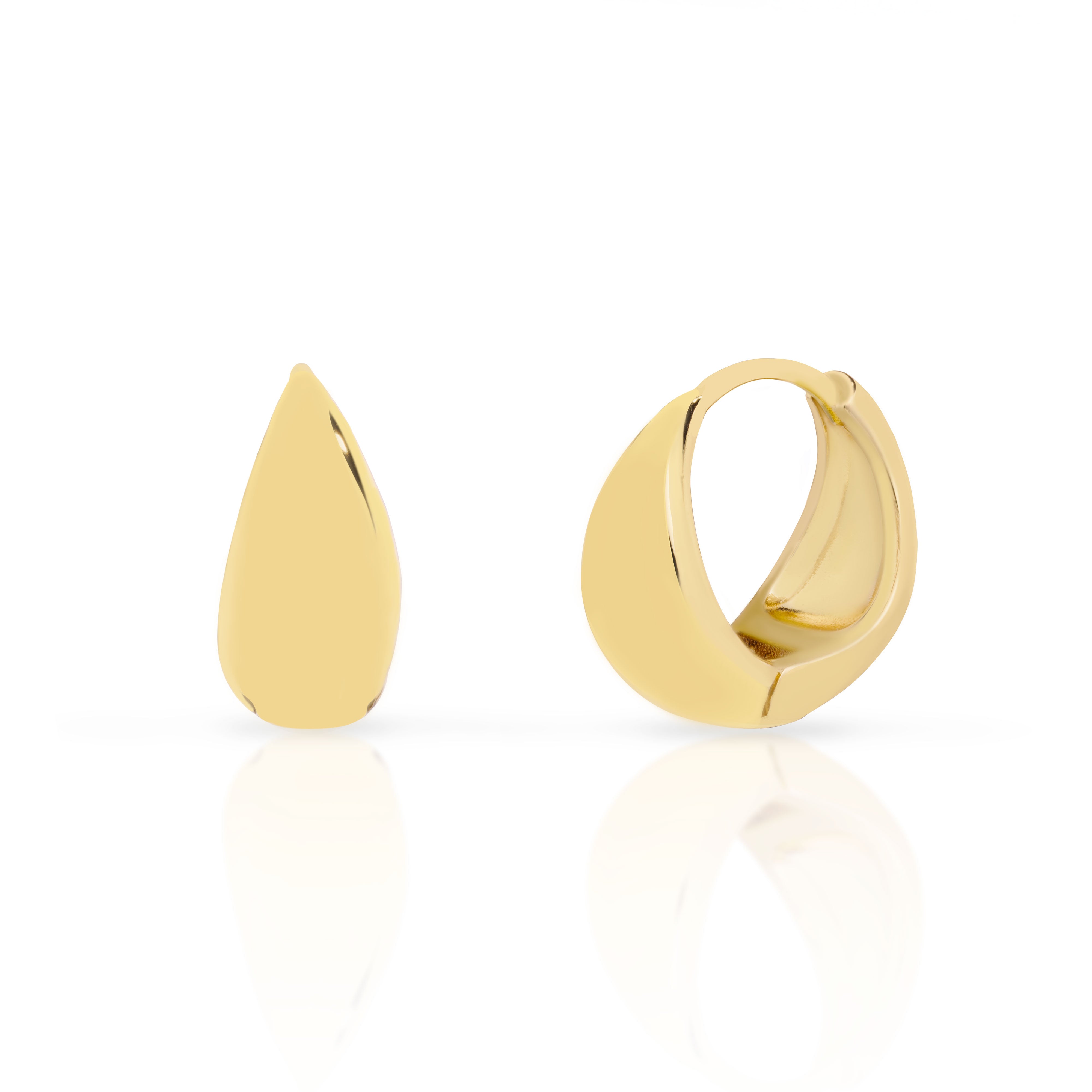 Mezi 14K Gold Plated Austin Huggie Hoop Earrings | Jewellery | MEZI | MEZI