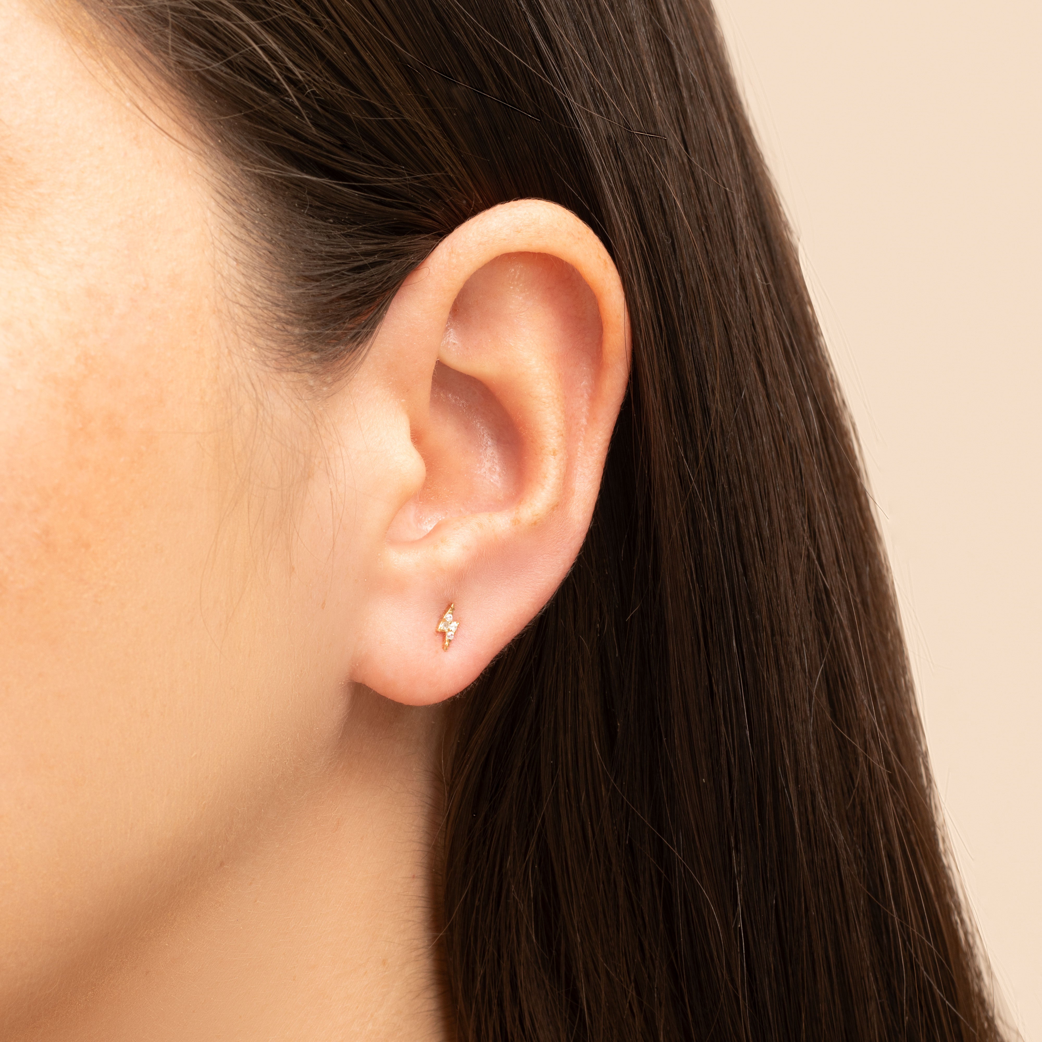 Bolt crystal studs | MEZI