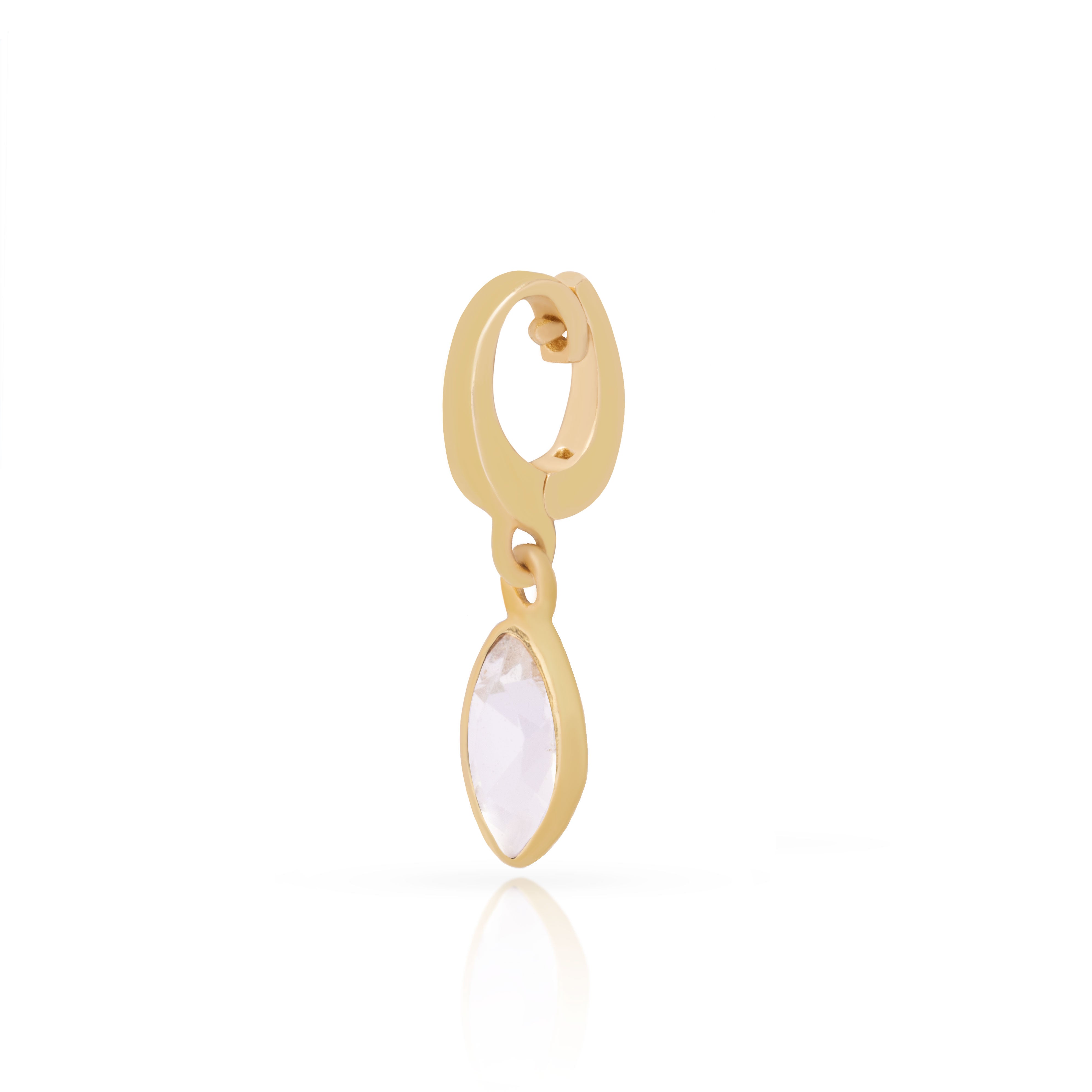 Louna diamond charm gold hinge pendant
