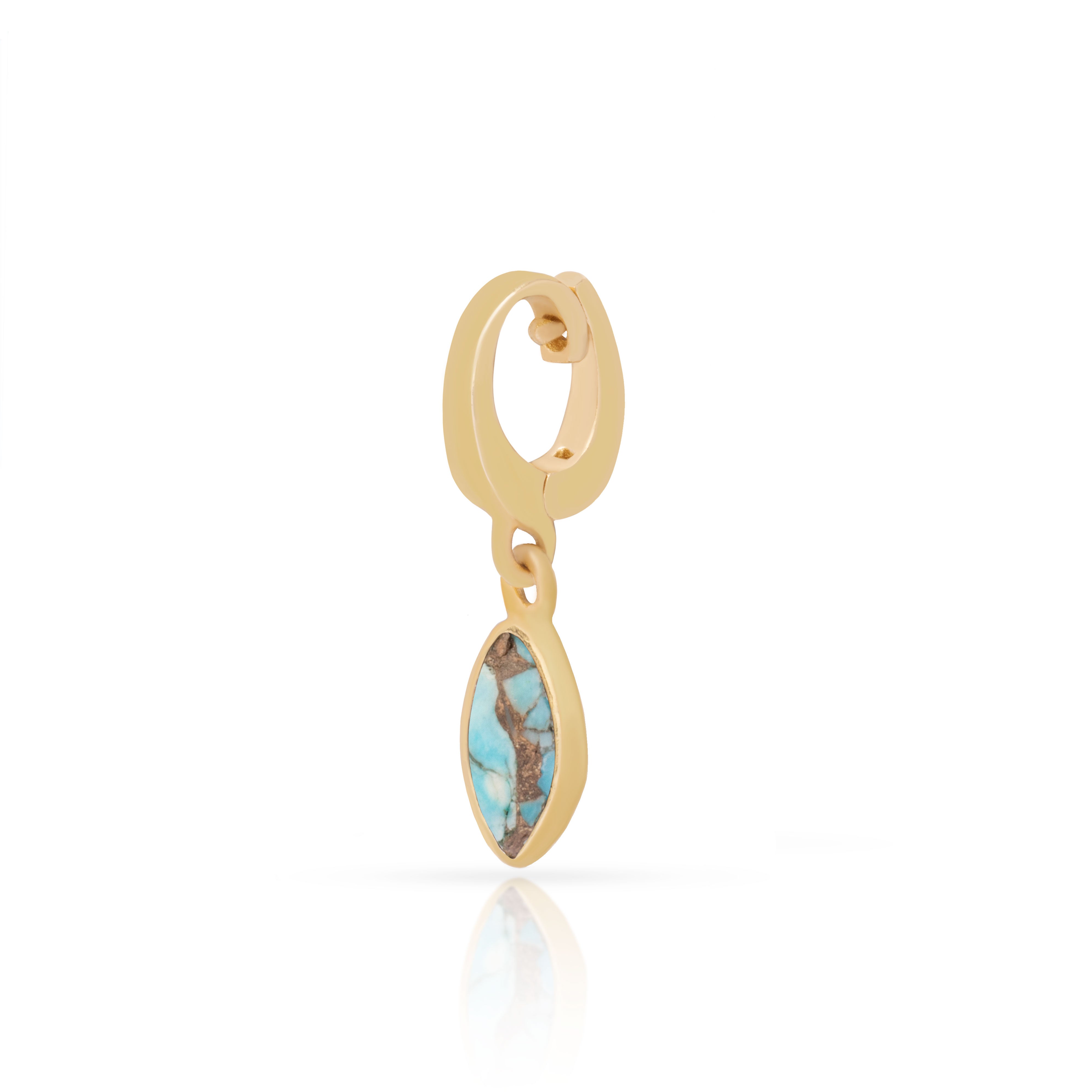 Louna diamond charm gold hinge pendant