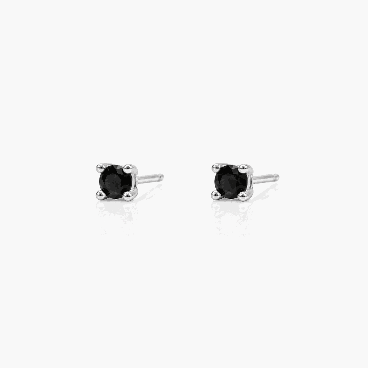 Pera coloured crystal stud earrings, sterling silver (view 3)