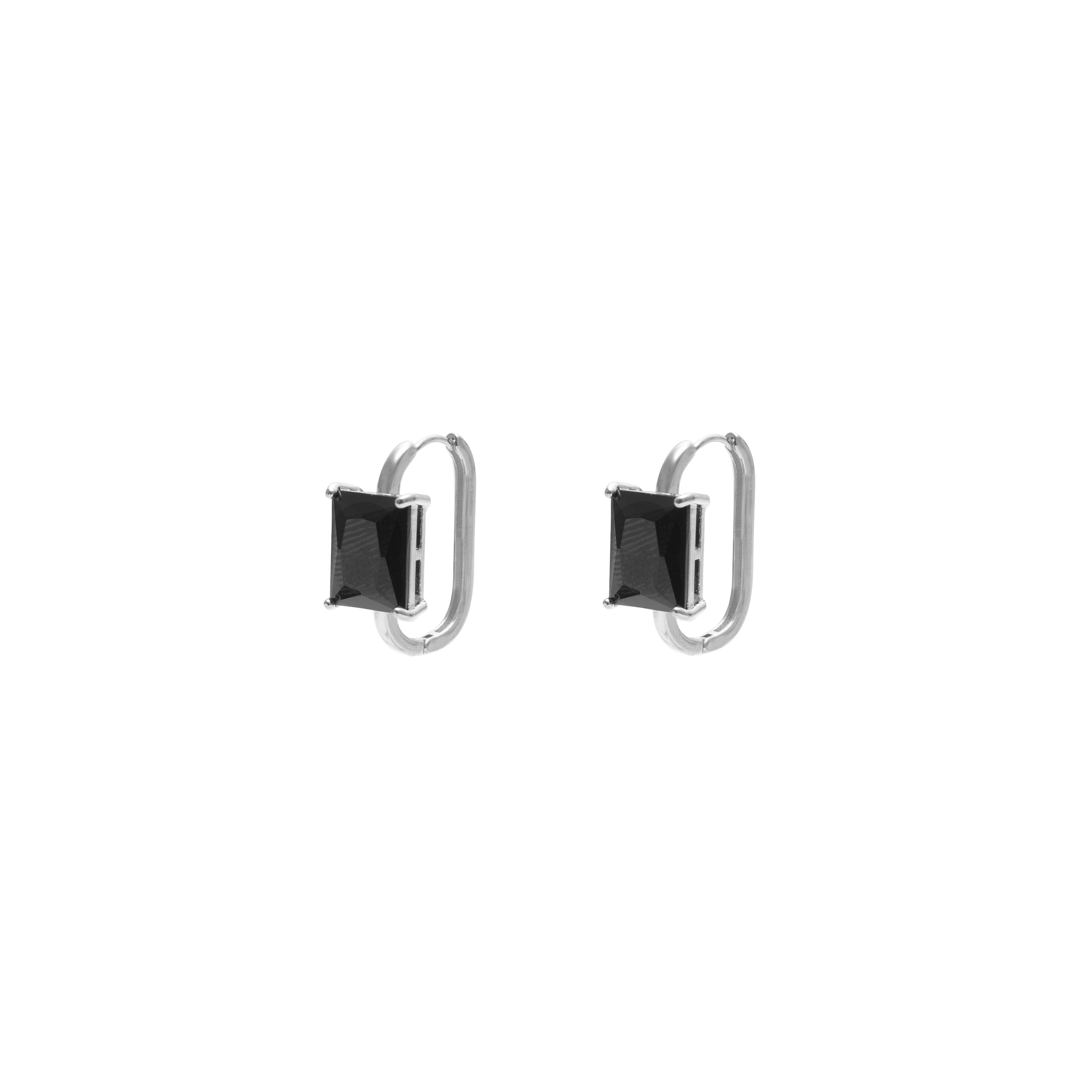 Elvira crystal hoop earrings
