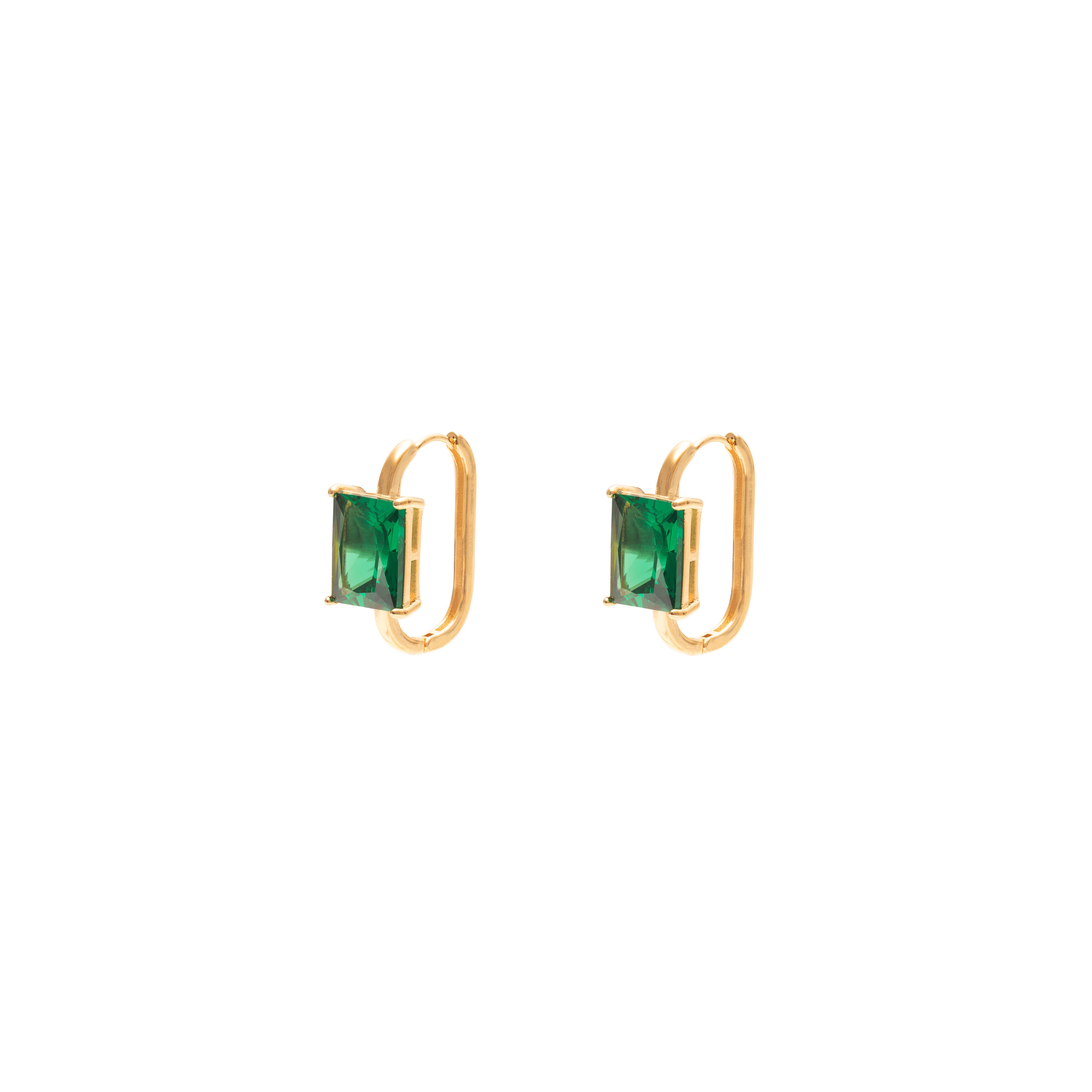Elvira crystal hoop earrings