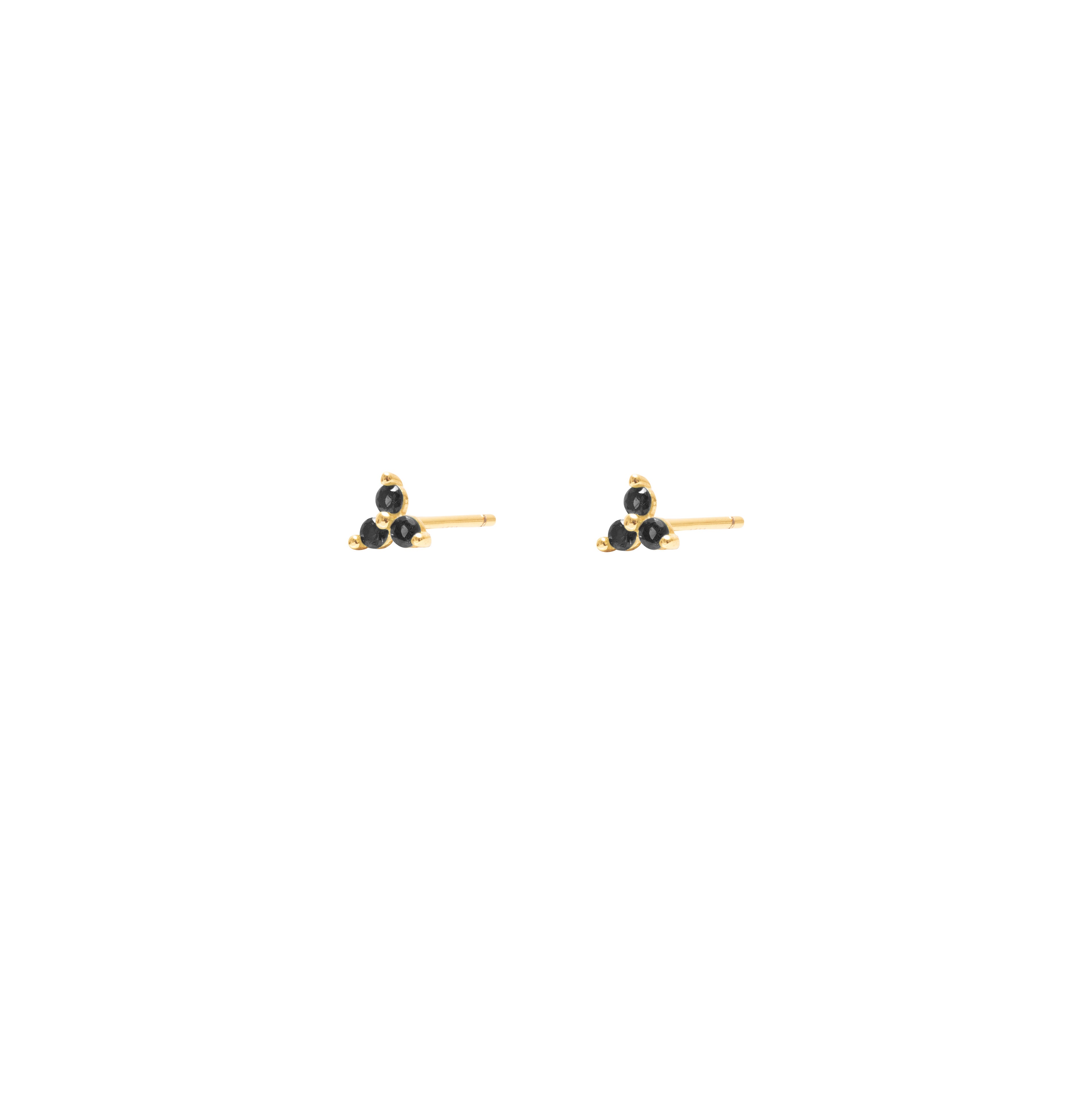 Flo coloured crystal stud earrings | MEZI