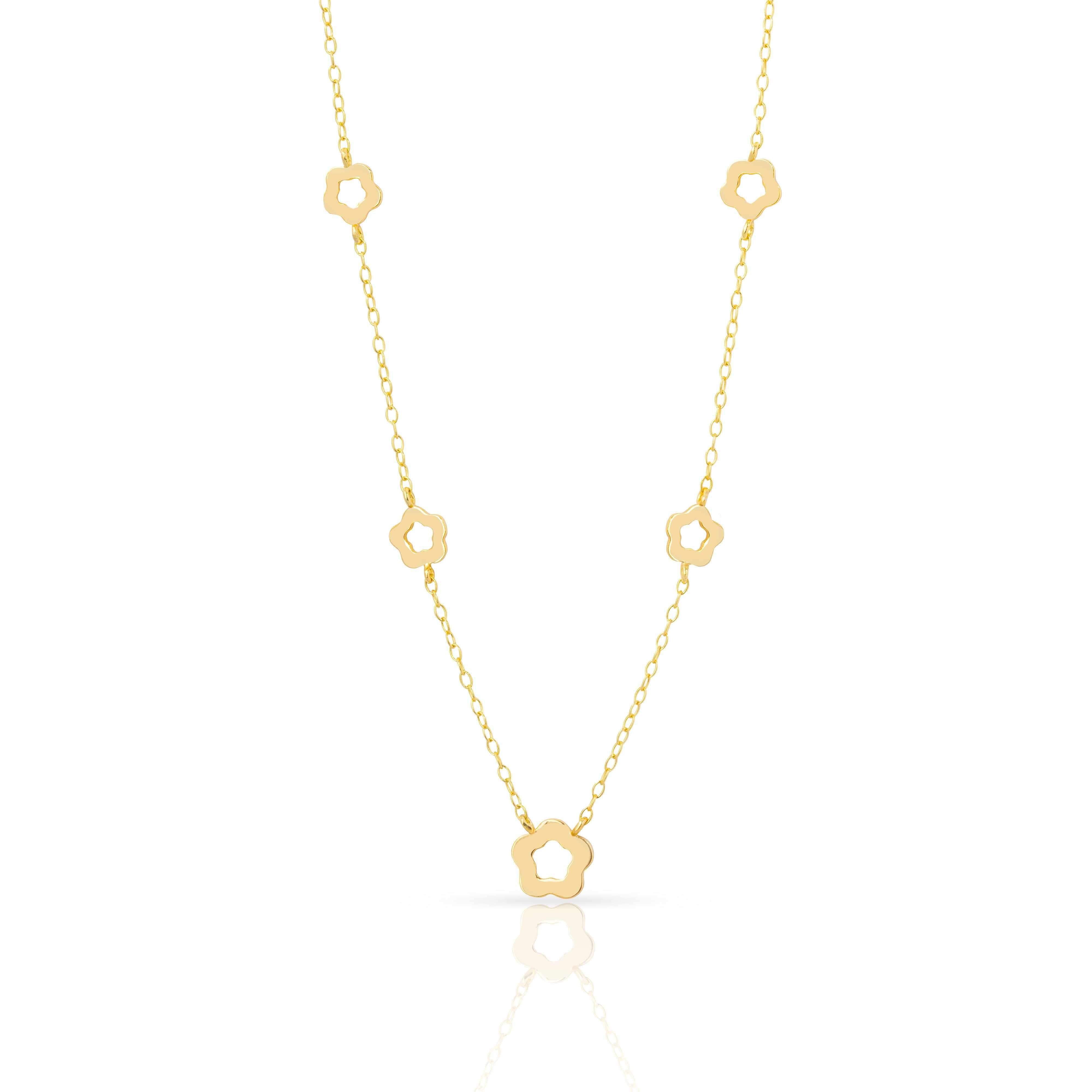 Blossom Flower Multi Hollow Necklace | MEZI