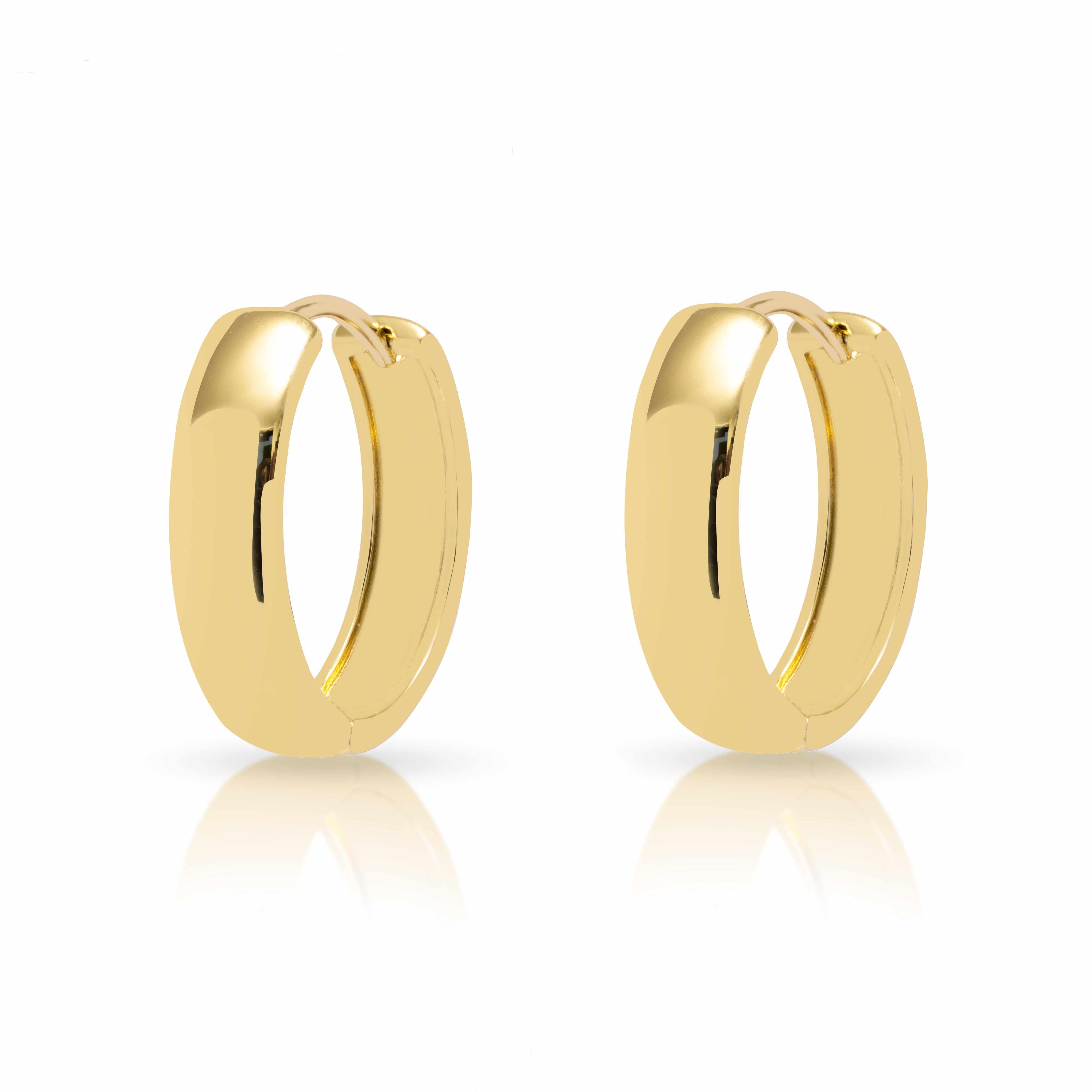 Mezi 14K Gold Plated Gibson Hoop Earrings | Jewellery | MEZI | MEZI
