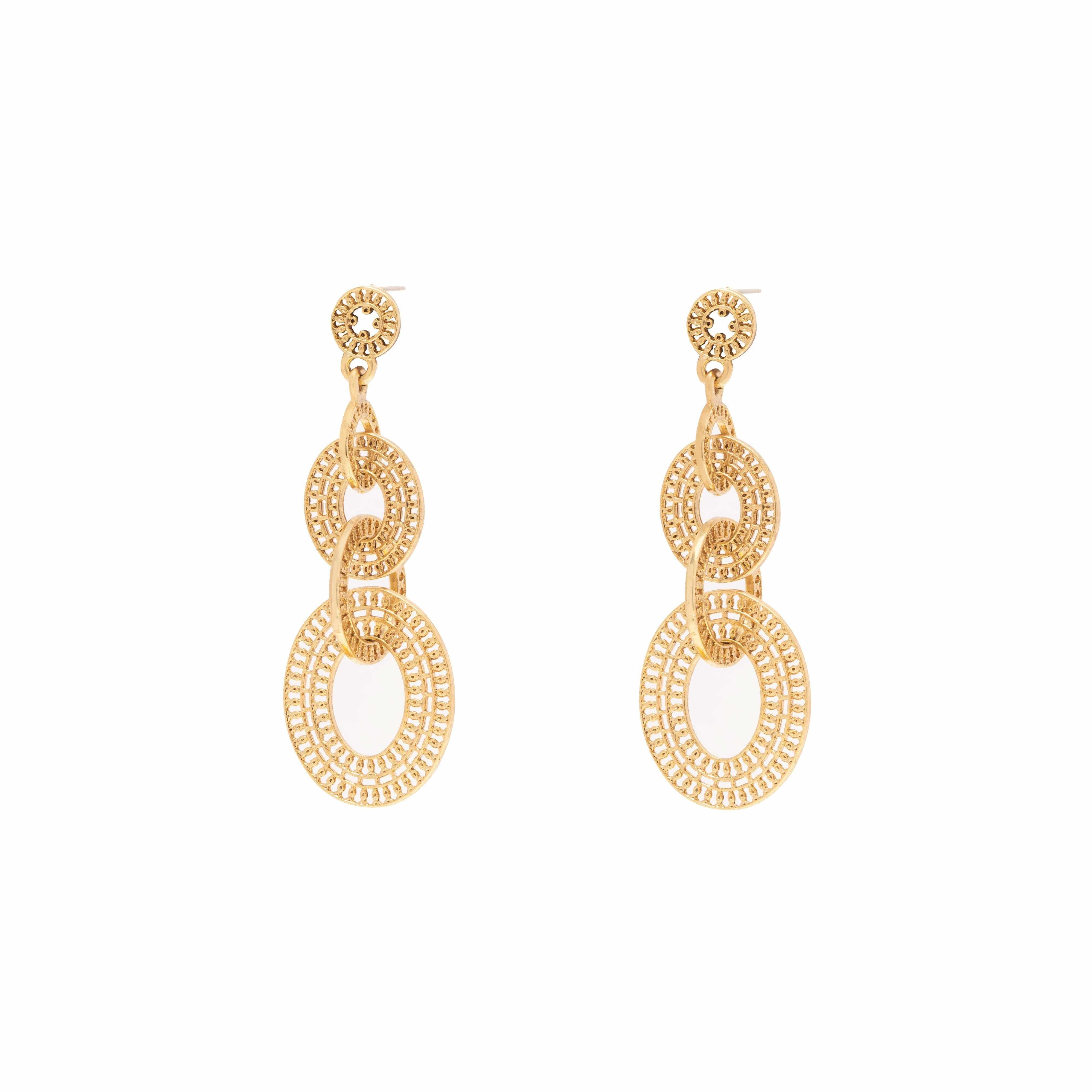 Goldie antique gold earrings