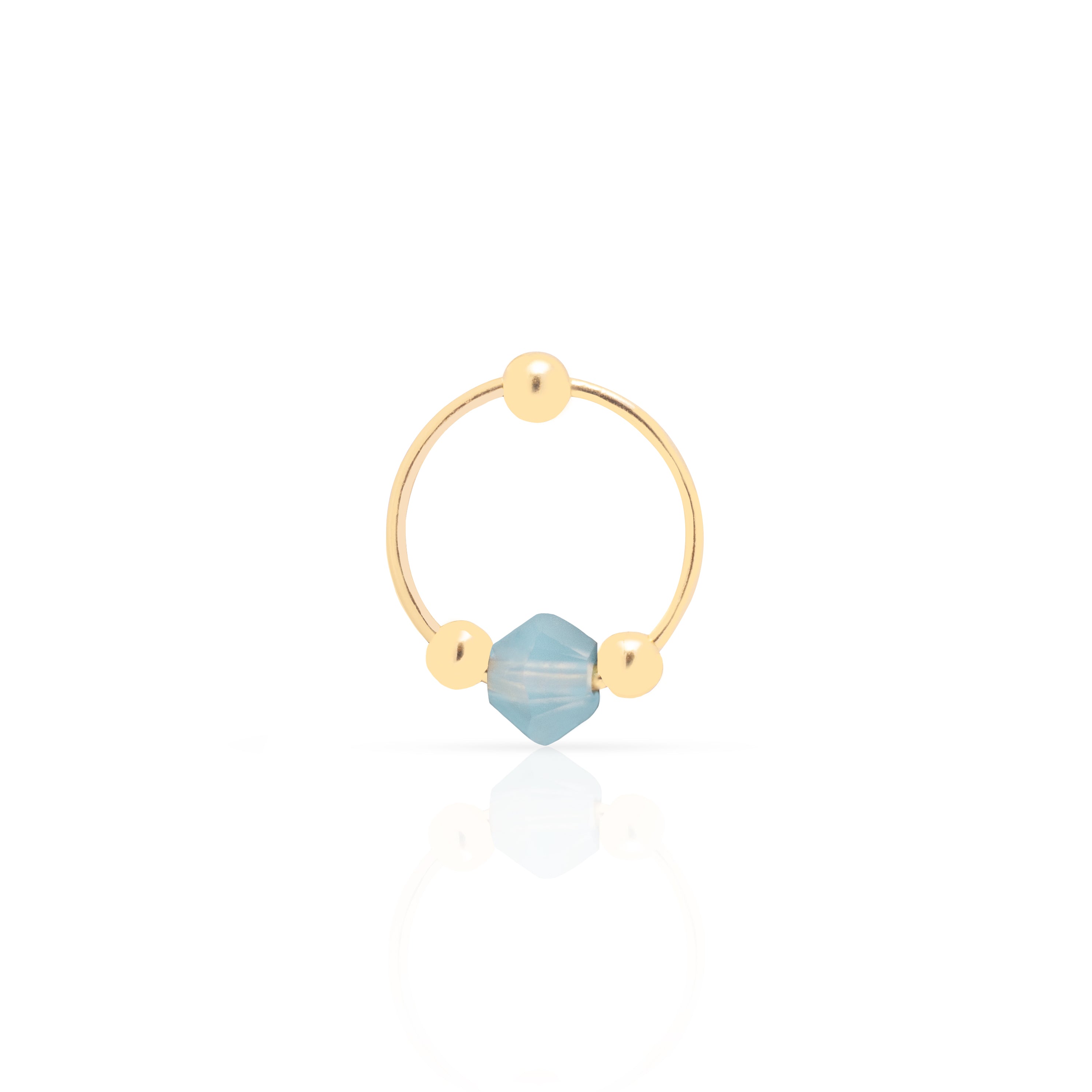Sammy jade crystal sleeper earring | MEZI