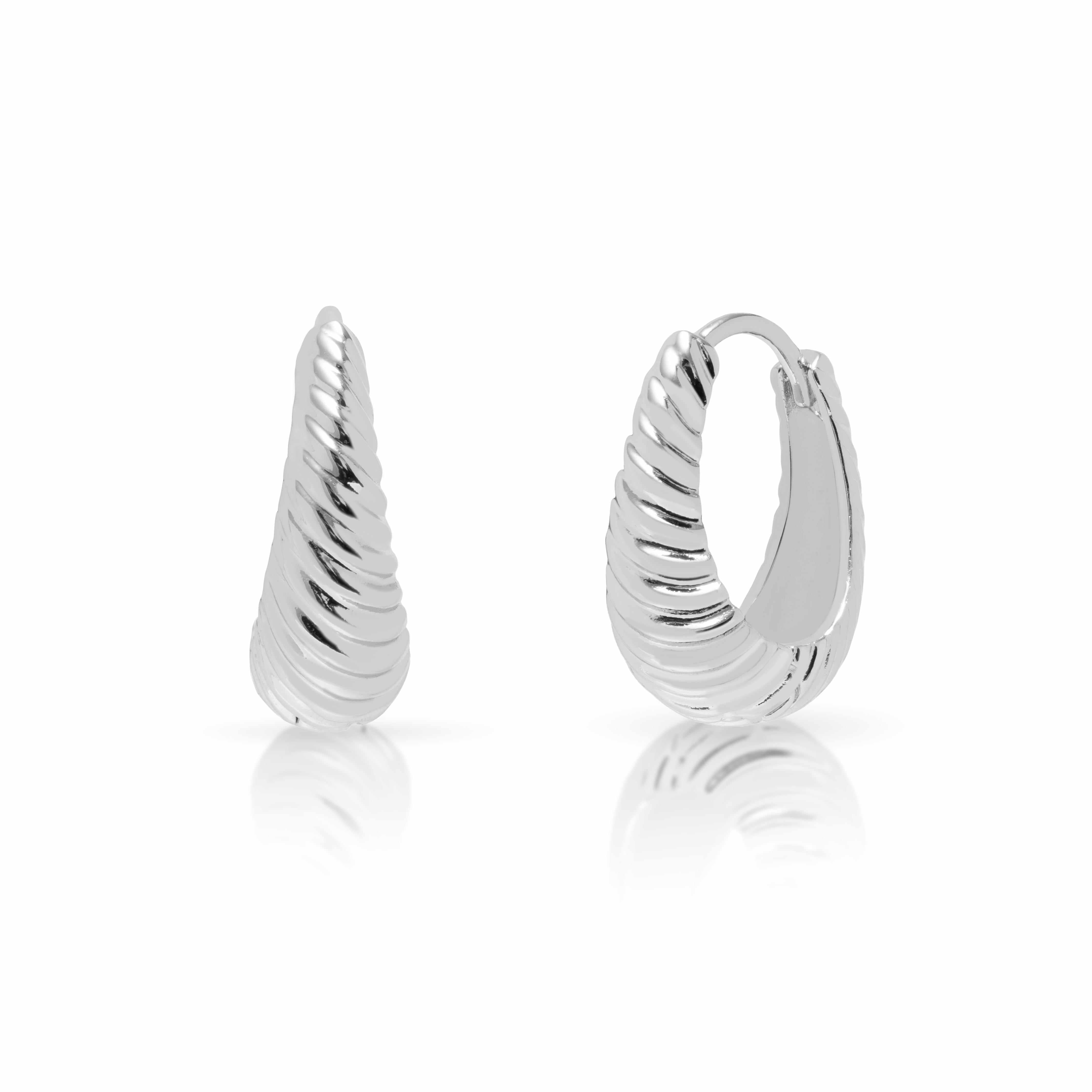 Mezi 14K Gold Plated Karia Huggie Hoop Earrings | Jewellery | MEZI | MEZI