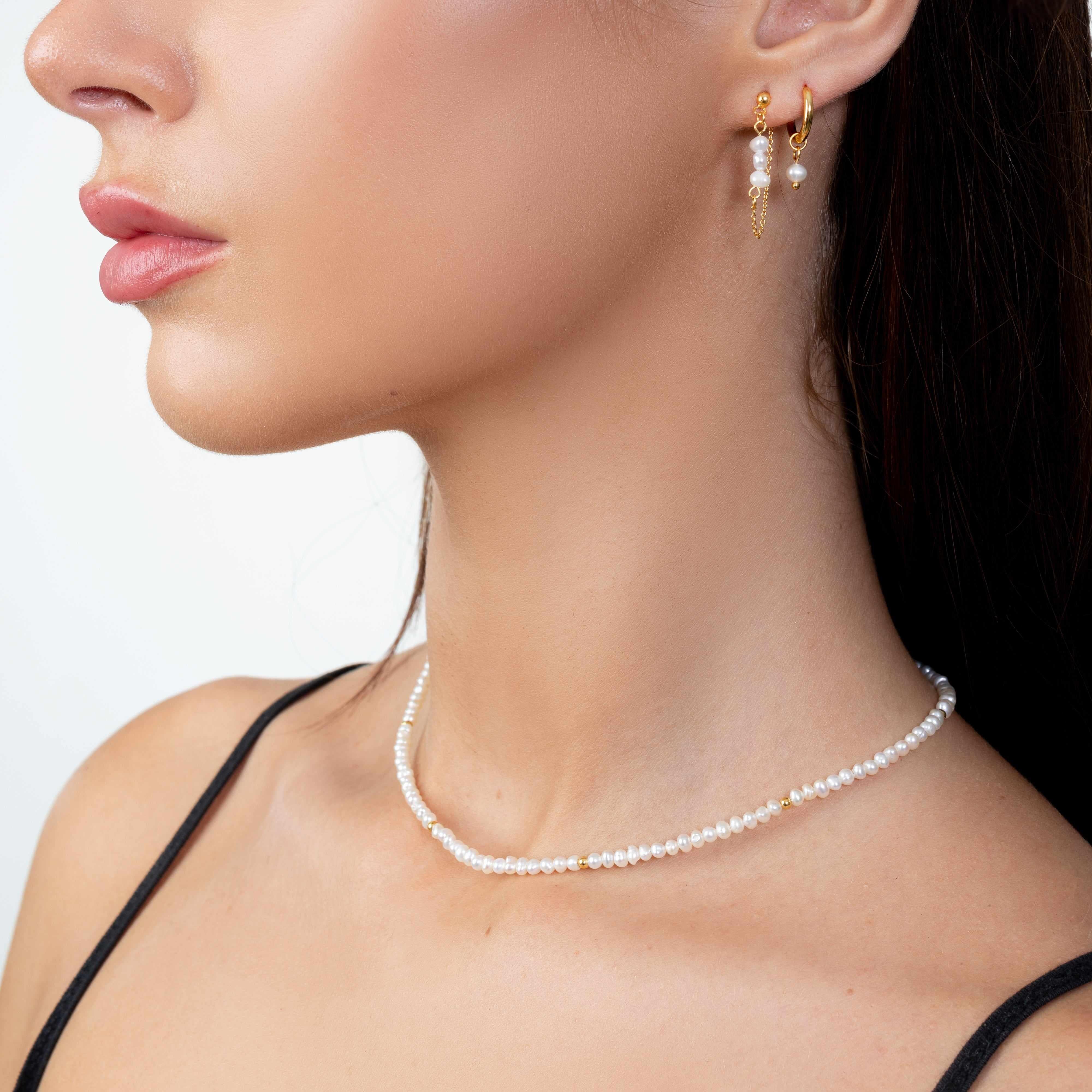 Klara gold vermeil semi precious necklace