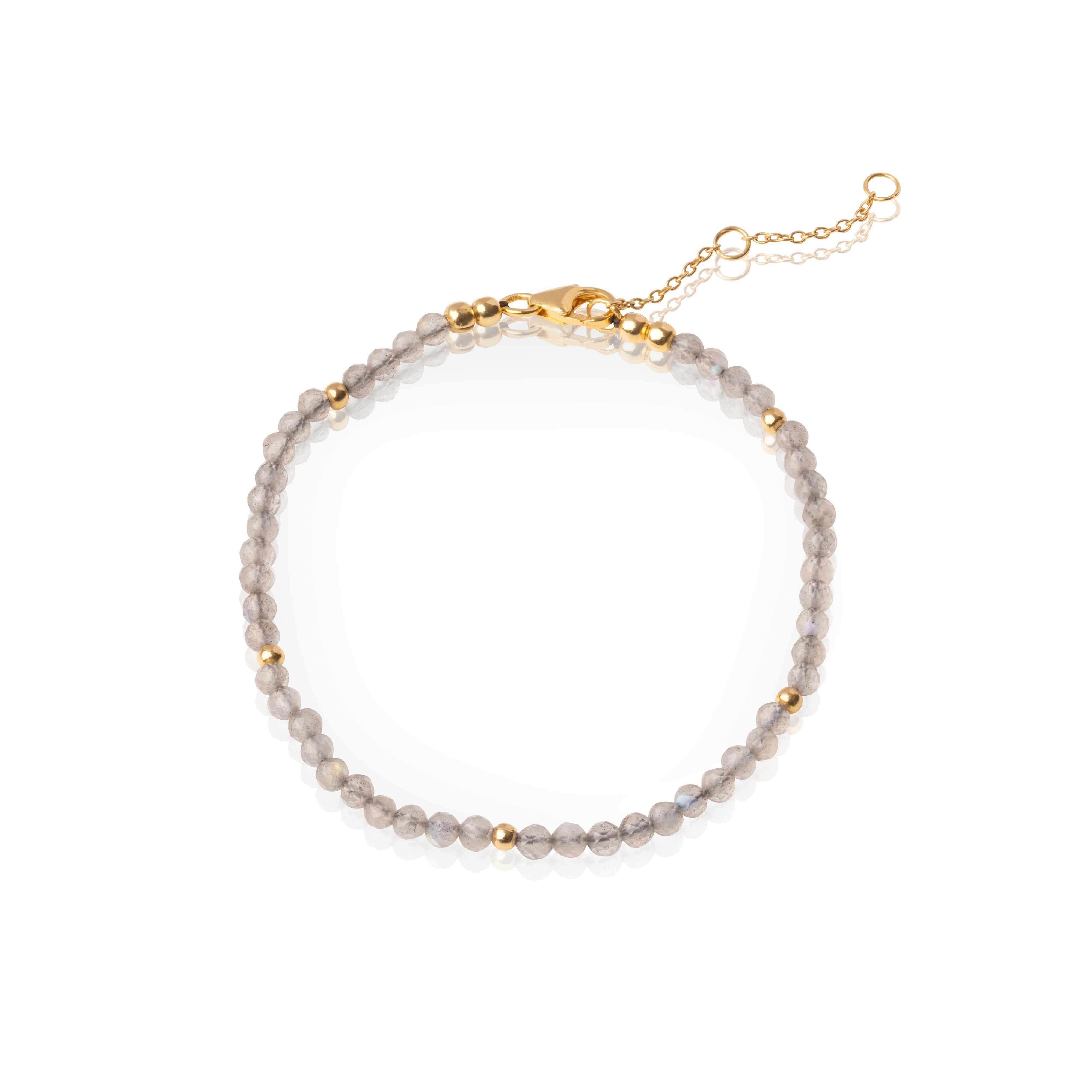 Klara Gold vermeil Natural Precious Stone Bracelet | MEZI
