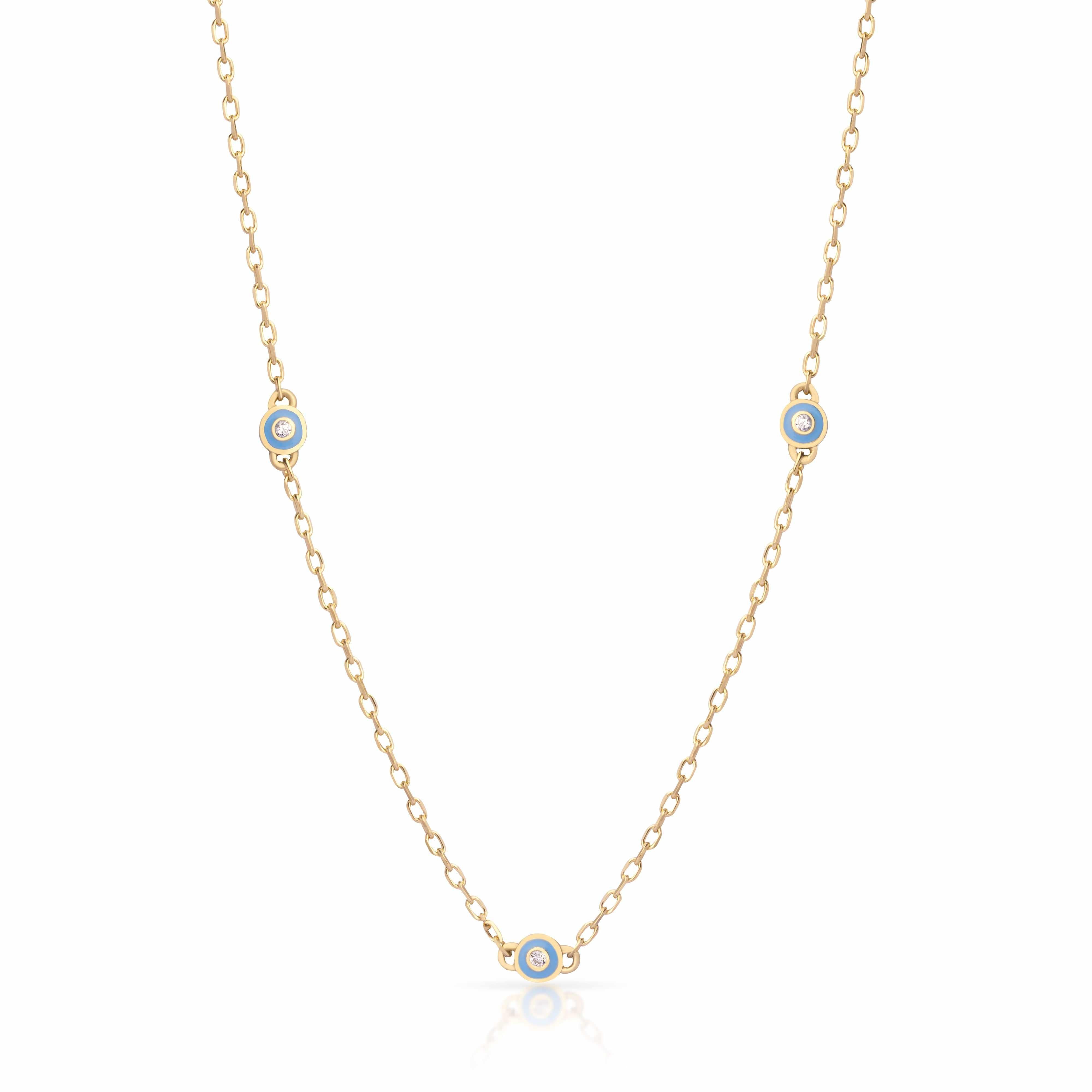 Rami multi evil eye necklace