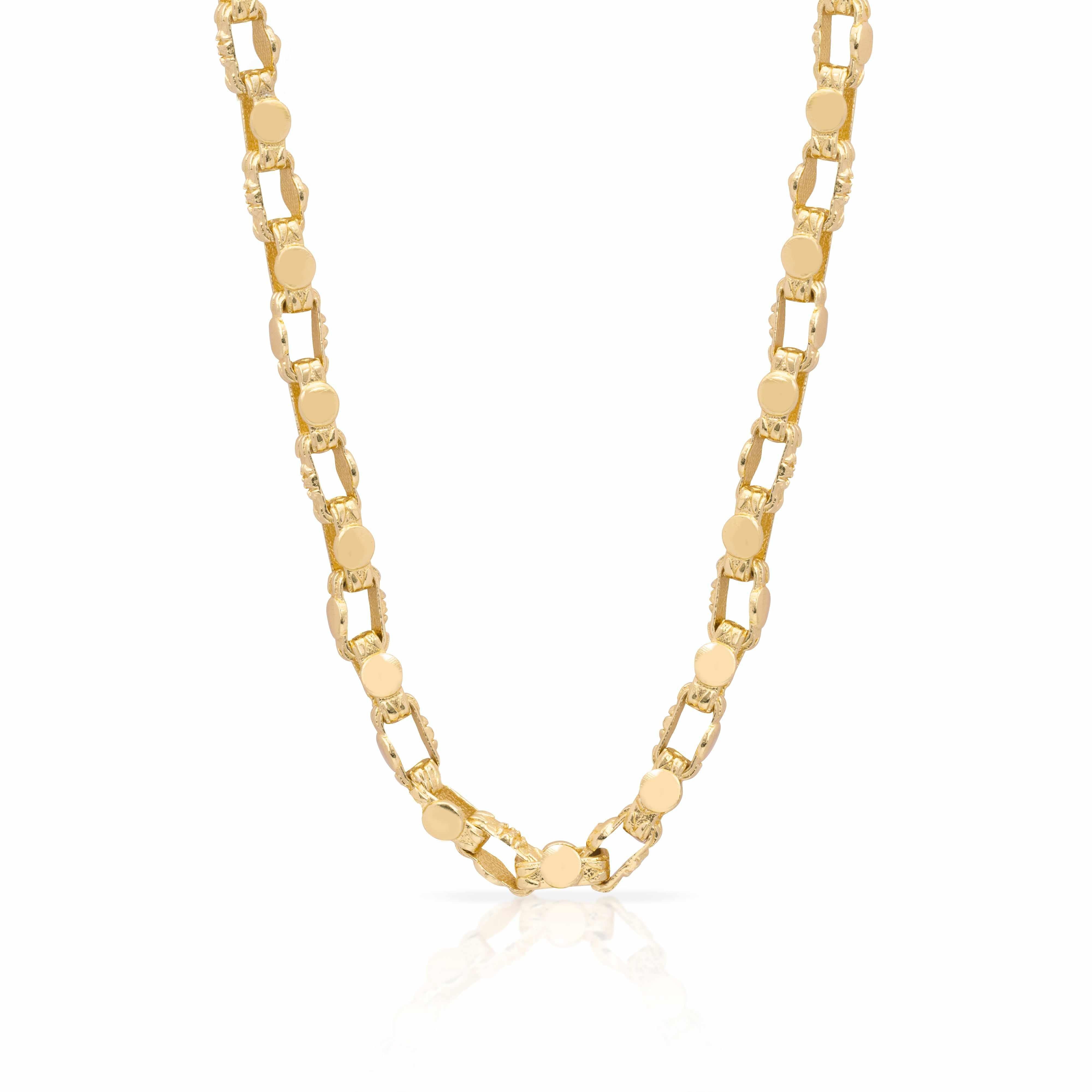 Nirin link gold plated necklace