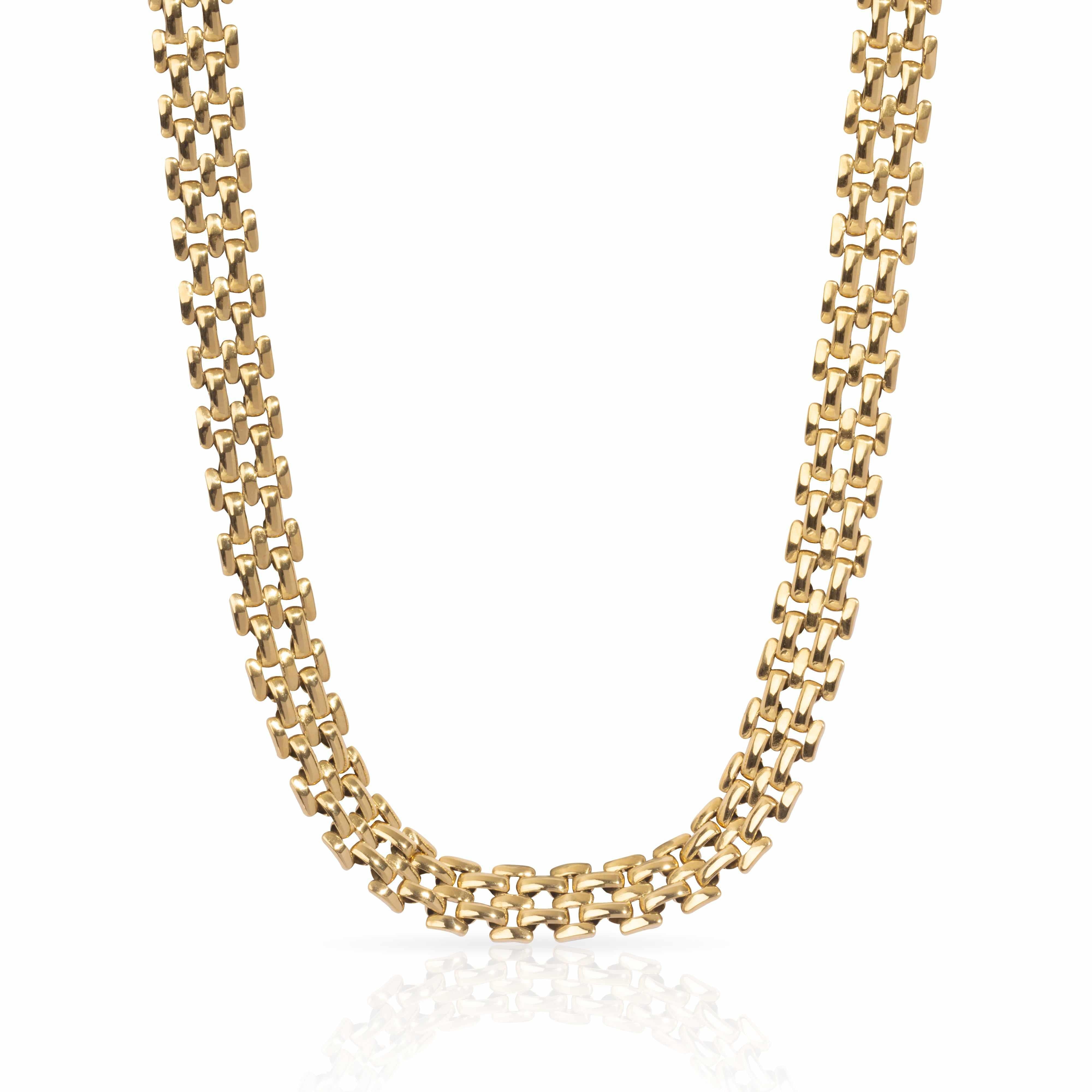 Capri Gold Necklace – Waterproof Wide Link Chain | MEZI | MEZI