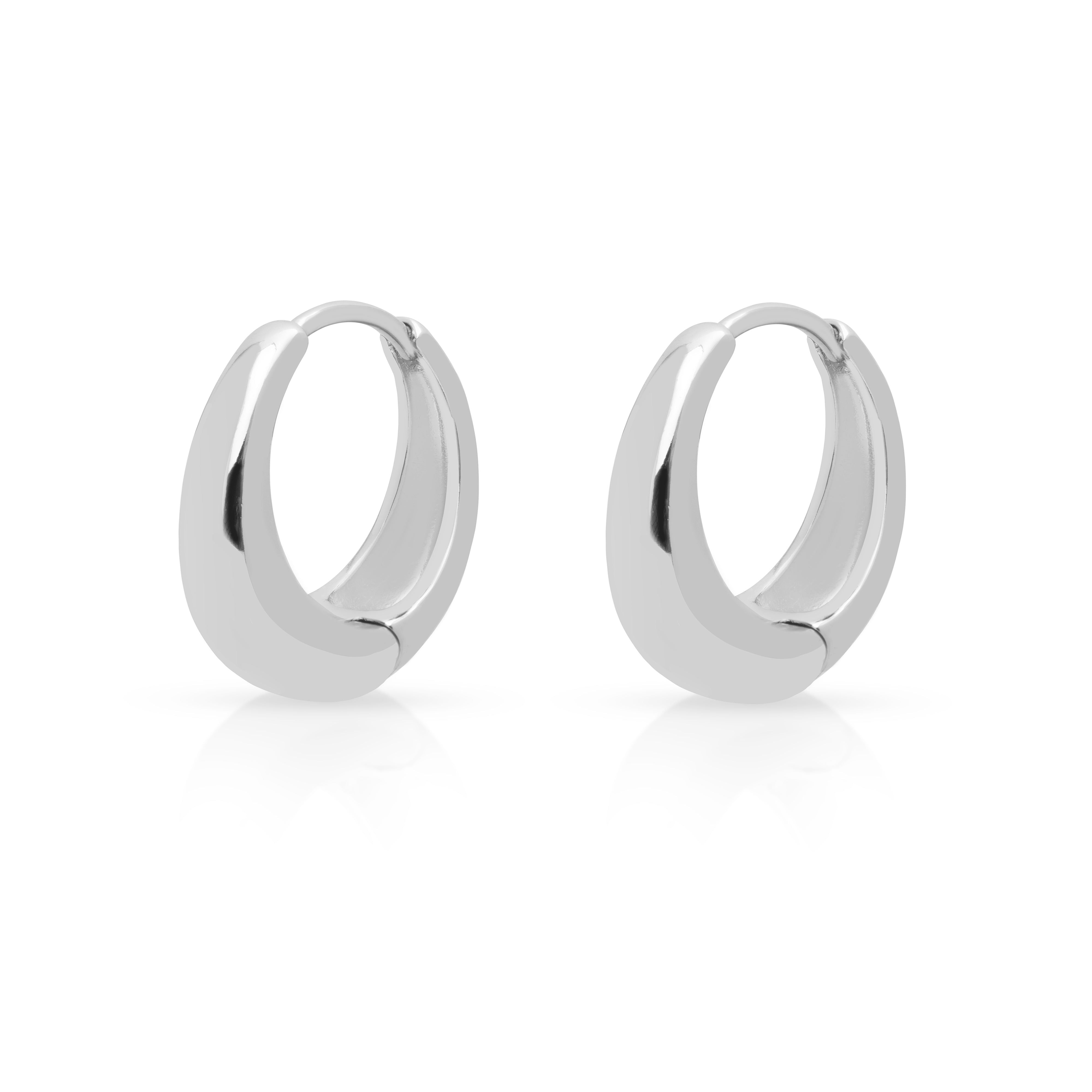 Mezi 14k Gold Plated Orson Huggie Hoop Earrings | Jewellery | MEZI | MEZI