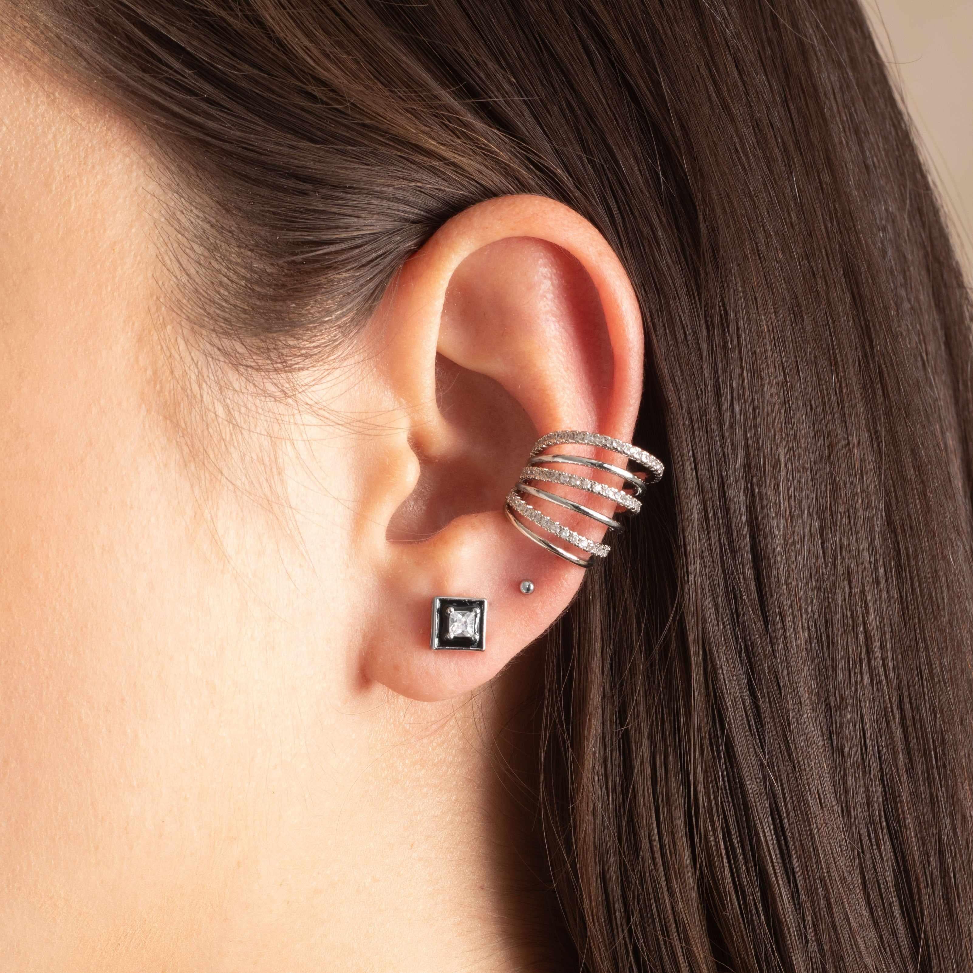 Kalanit crystal ear cuff