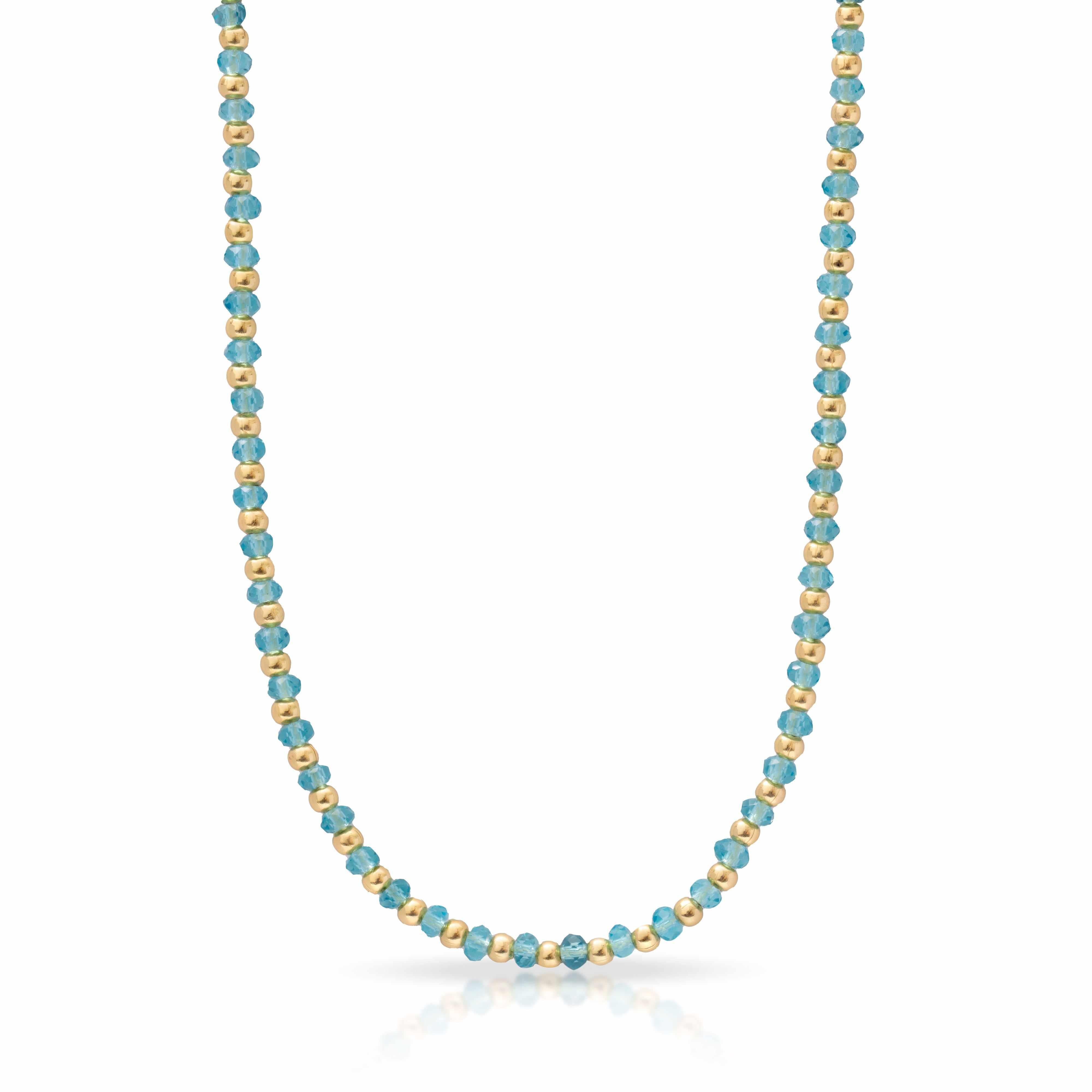 Raegan Precious Stone Necklace For Women Raegan Gold Plated | MEZI