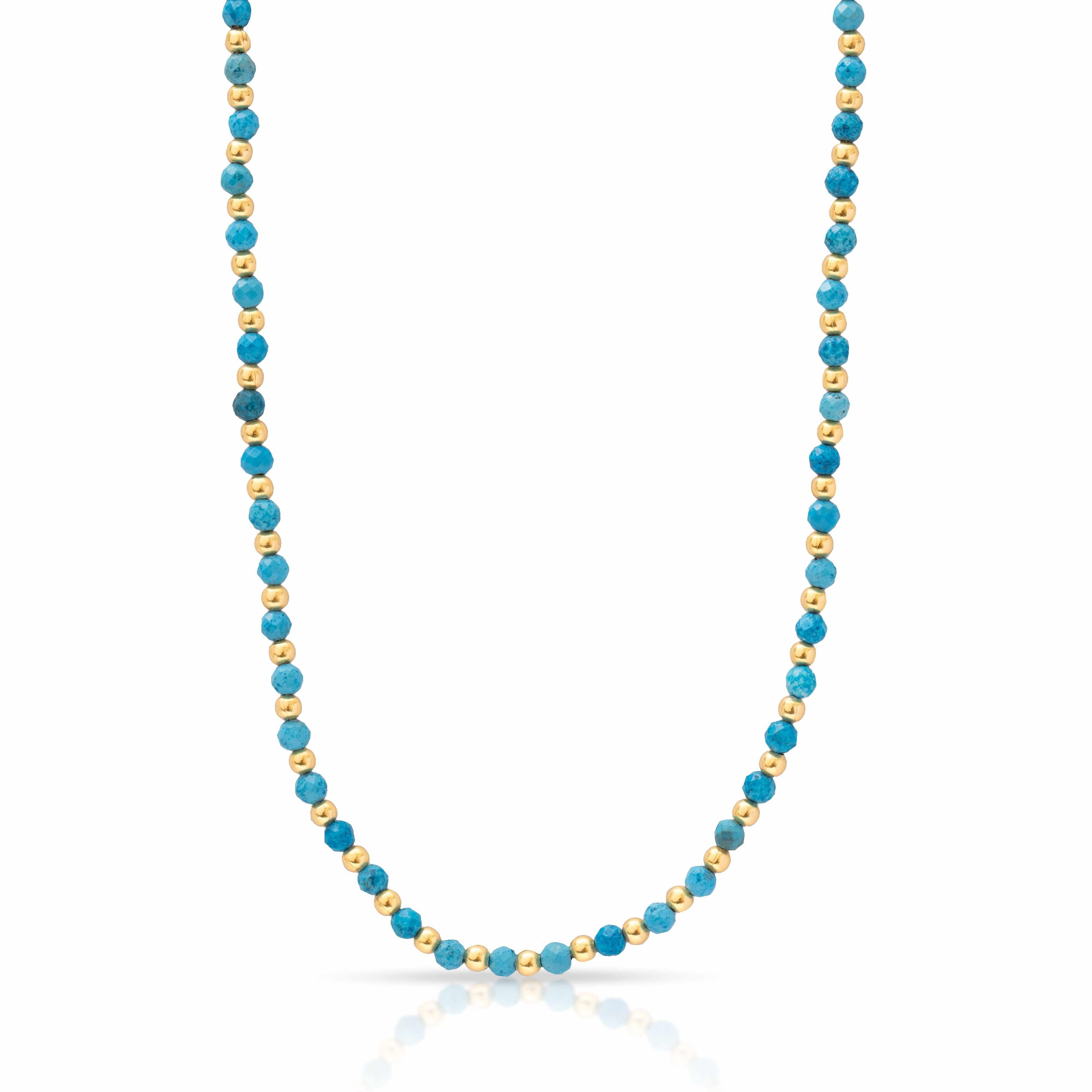 Raegan Precious Stone Necklace For Women Raegan Gold Plated | MEZI