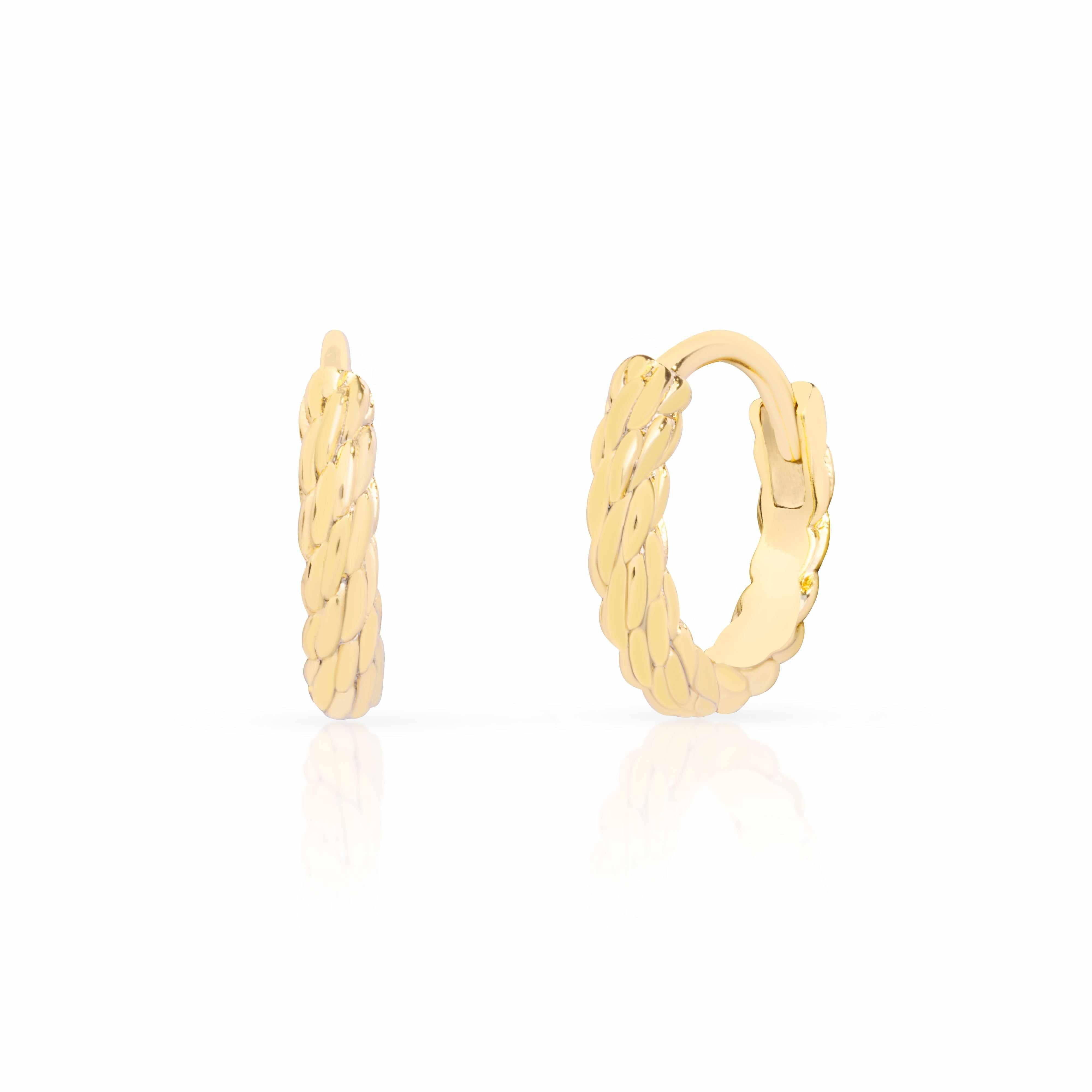 Carmy Rope Huggie Hoops