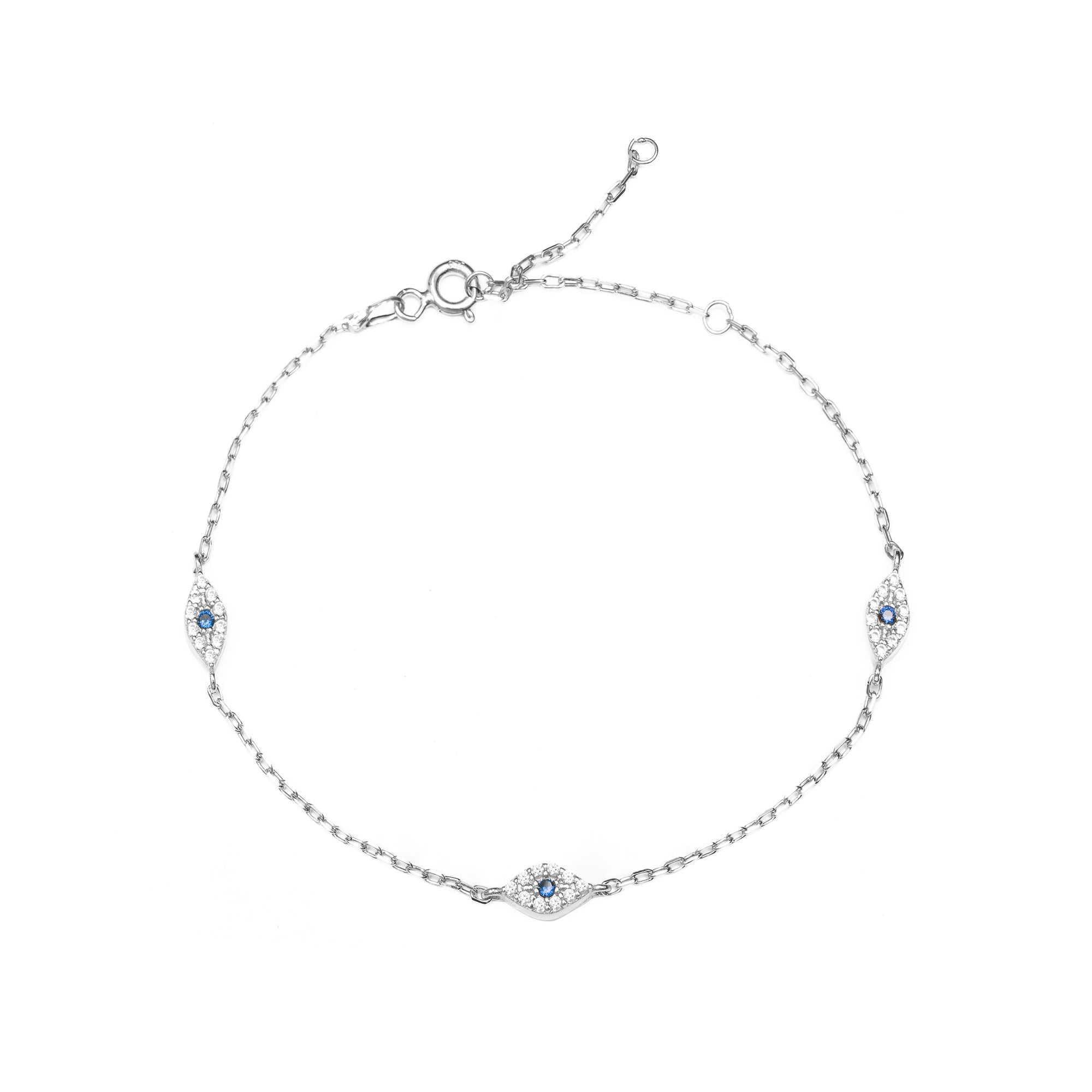 Sterling Silver Gold Plated Saka Evil Eye Bracelets - Jewellery | Mezi | MEZI