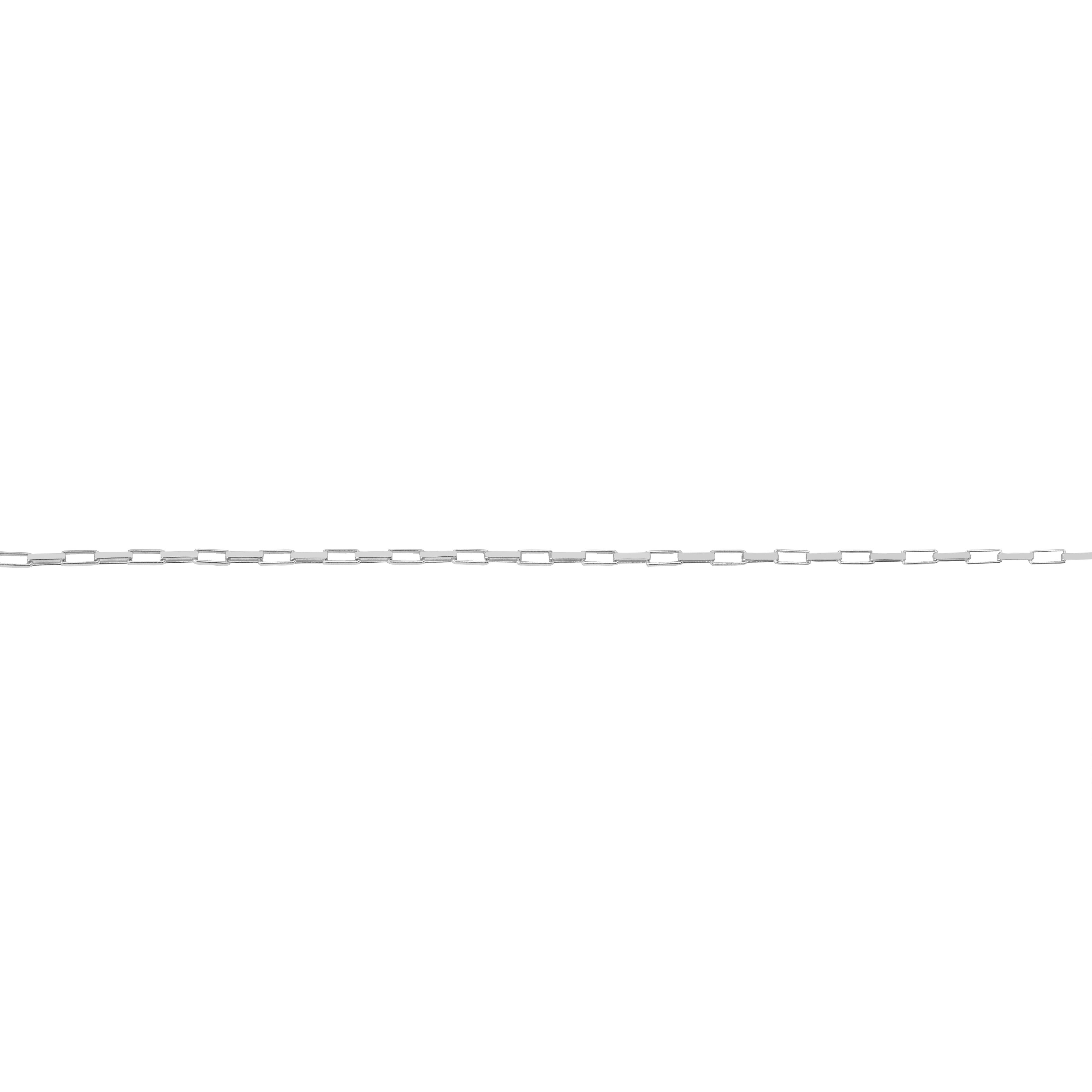 Permanent silver box chain bracelet | MEZI