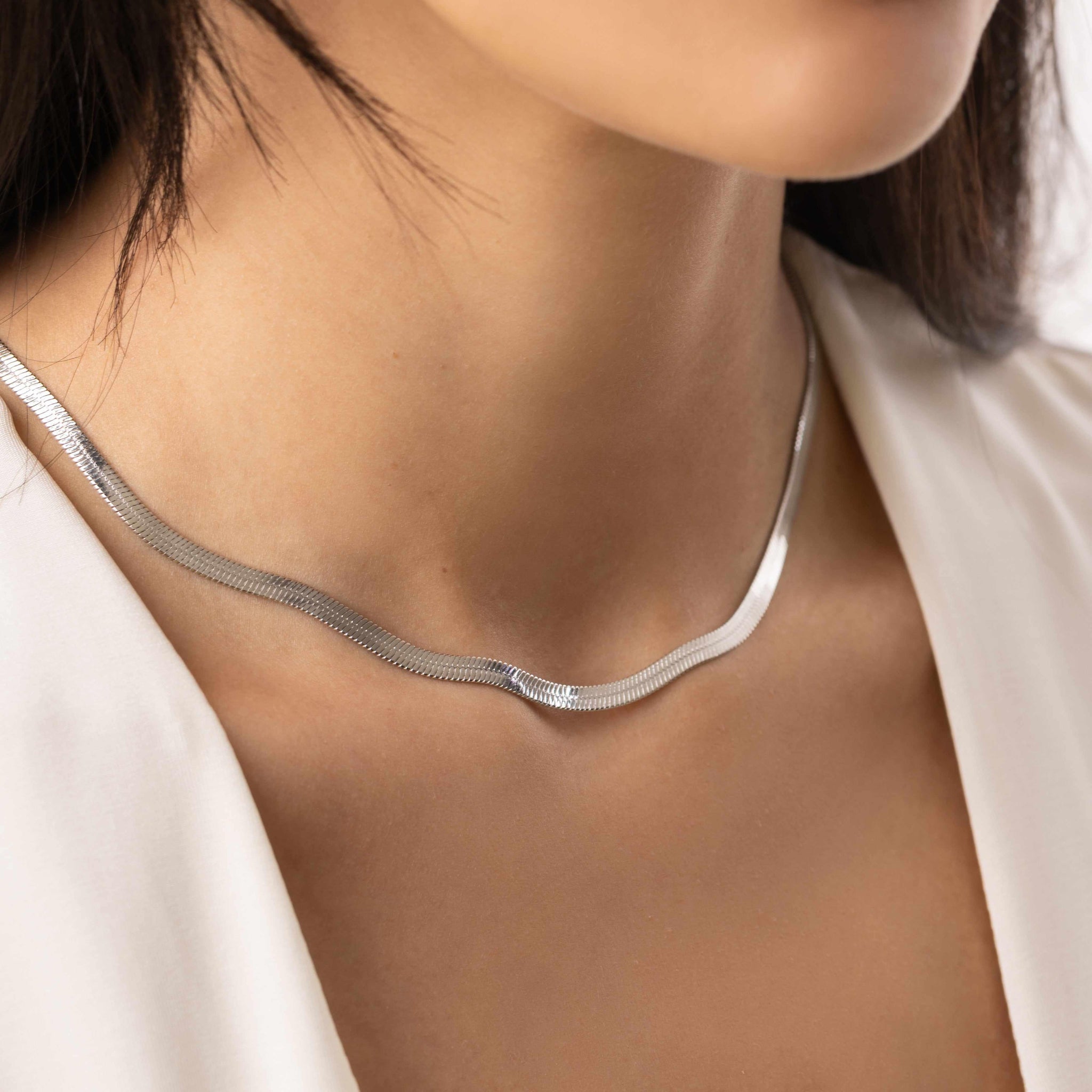 Mezi Snake Chain Necklace: Shop Now for Timeless Style