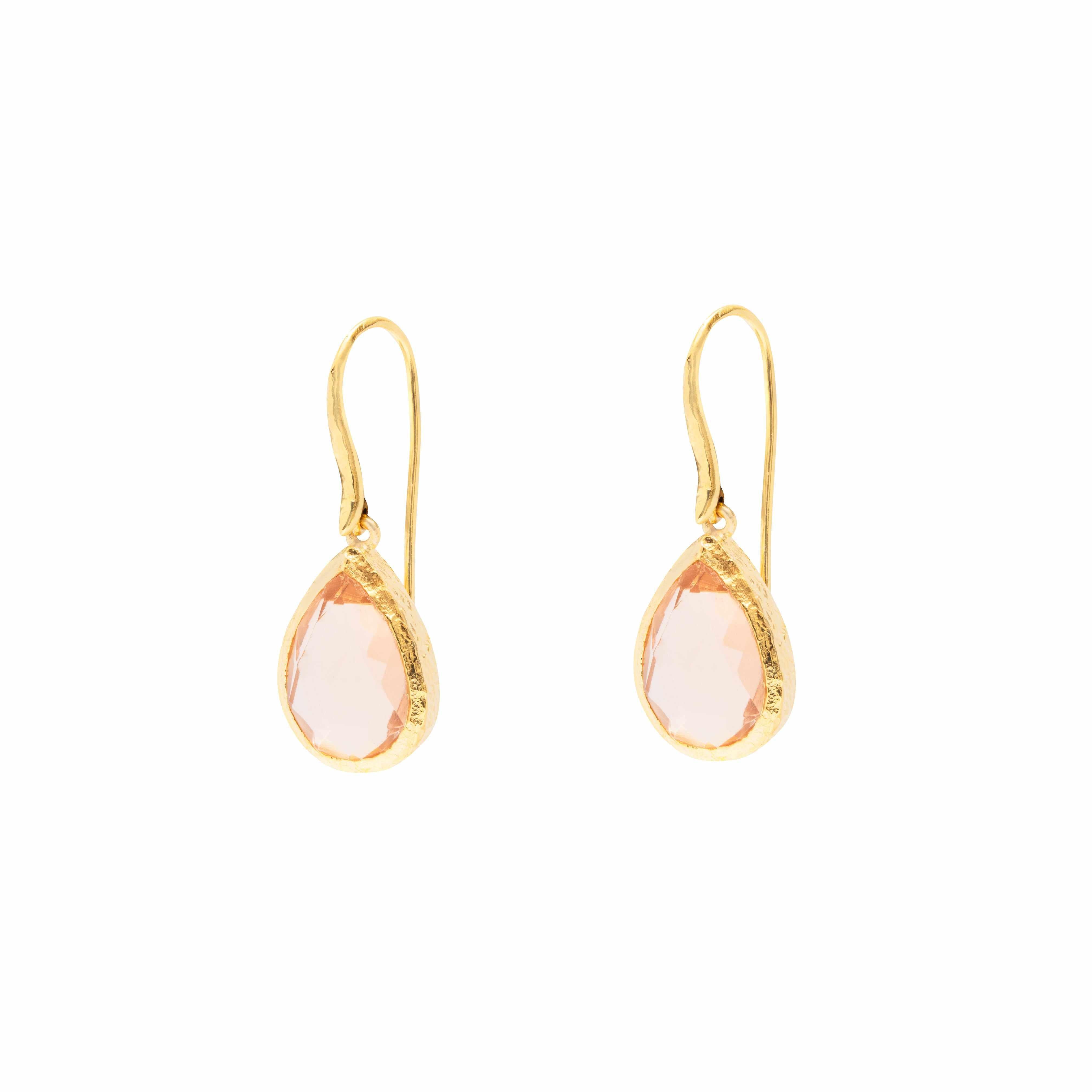 Sola teardrop semi-precious earrings