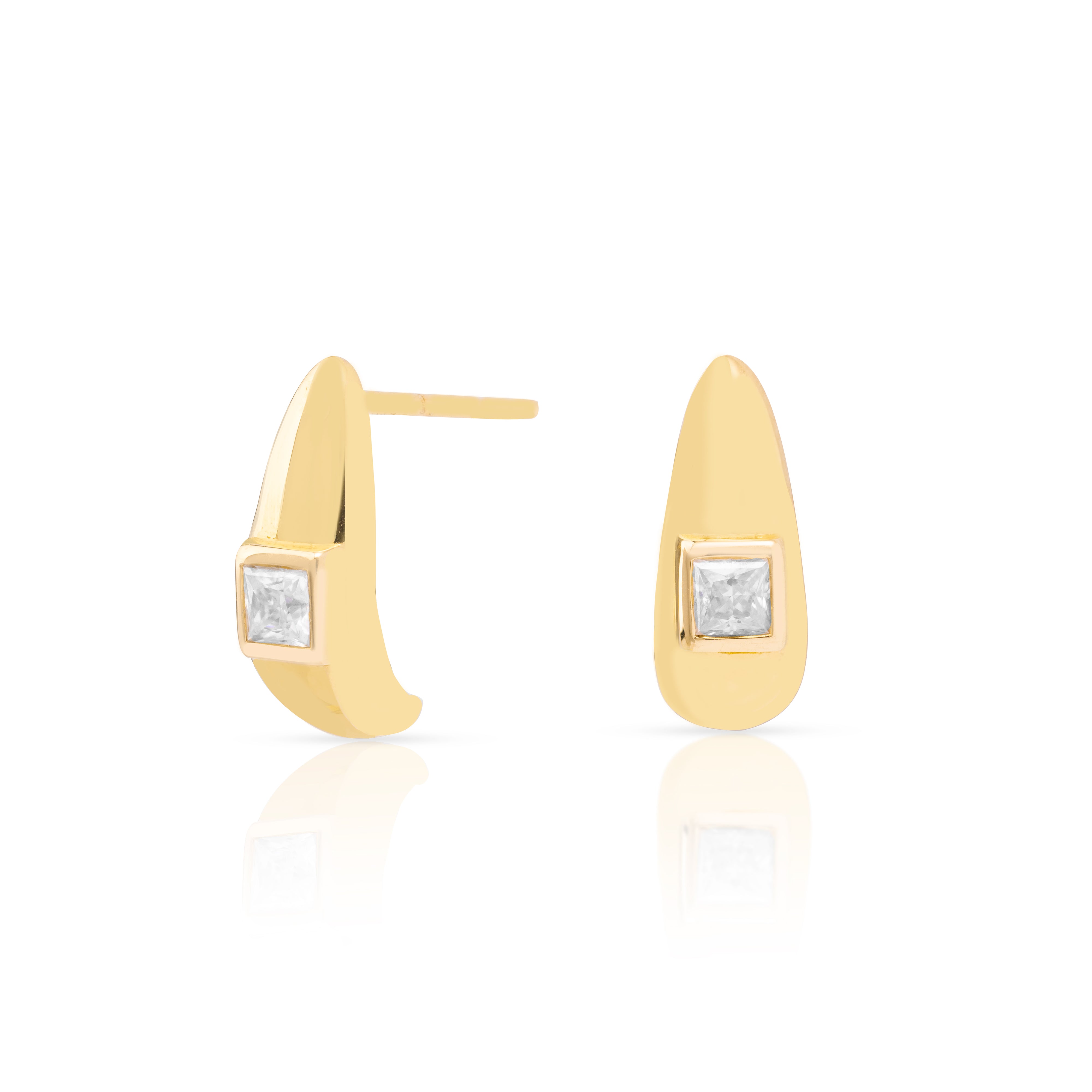 Halo Moissanite hoops | MEZI