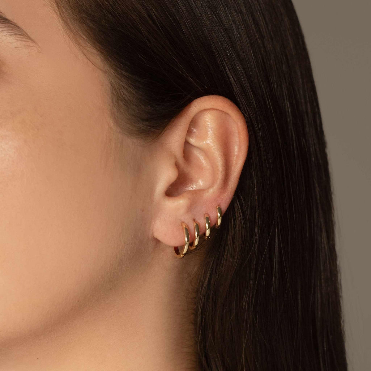 Kiya Huggie Earring Stack