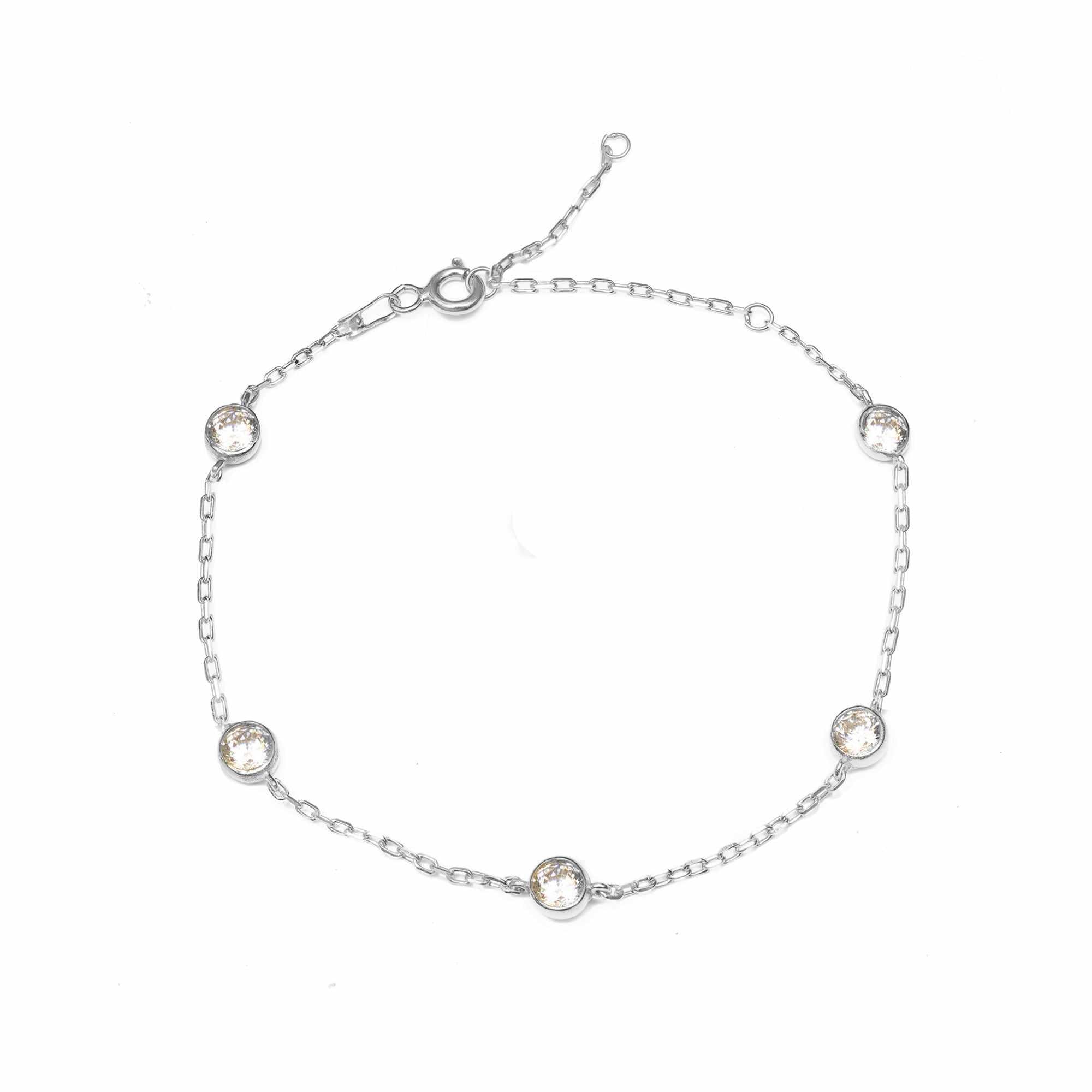Volta eyelet crystal bracelet