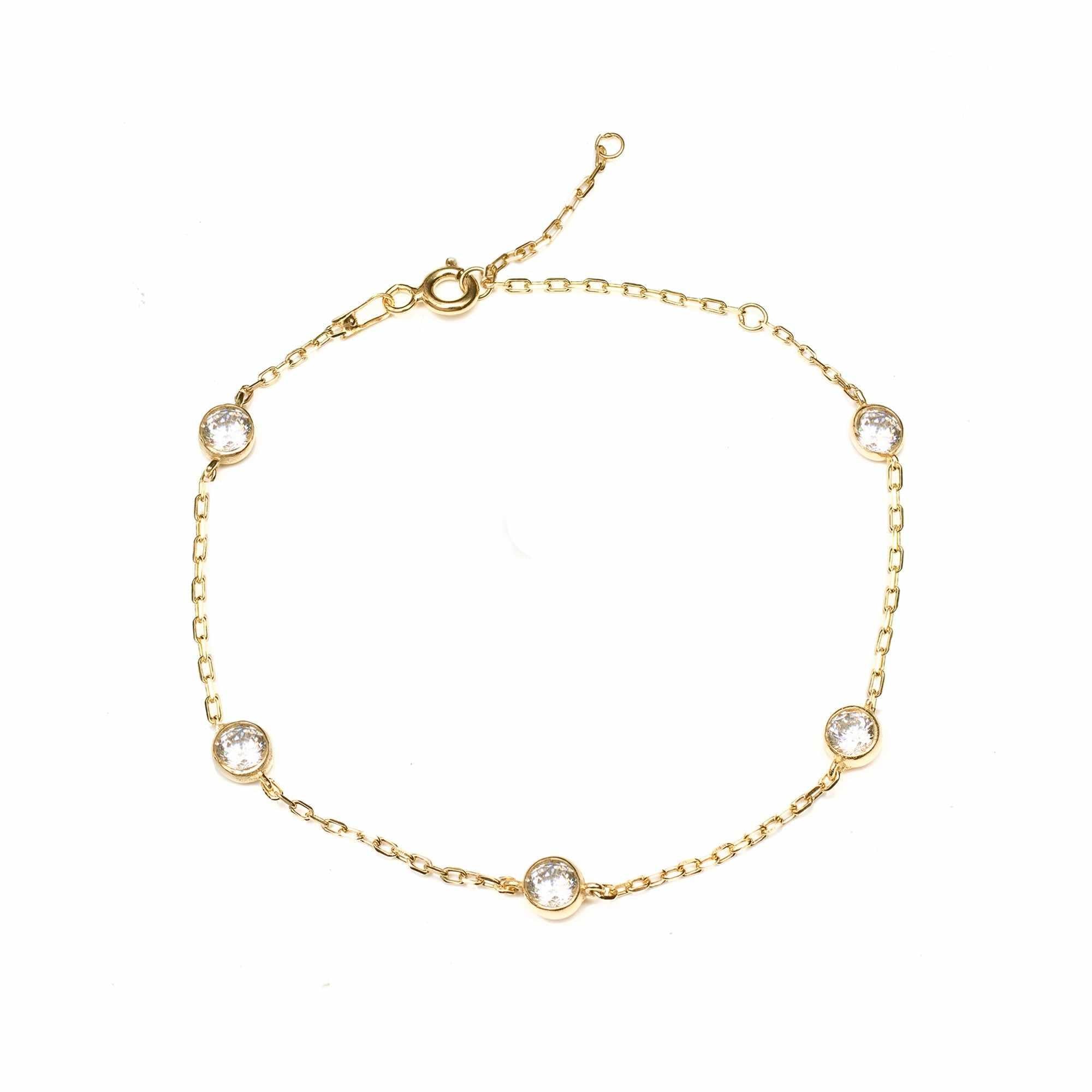Volta eyelet crystal bracelet