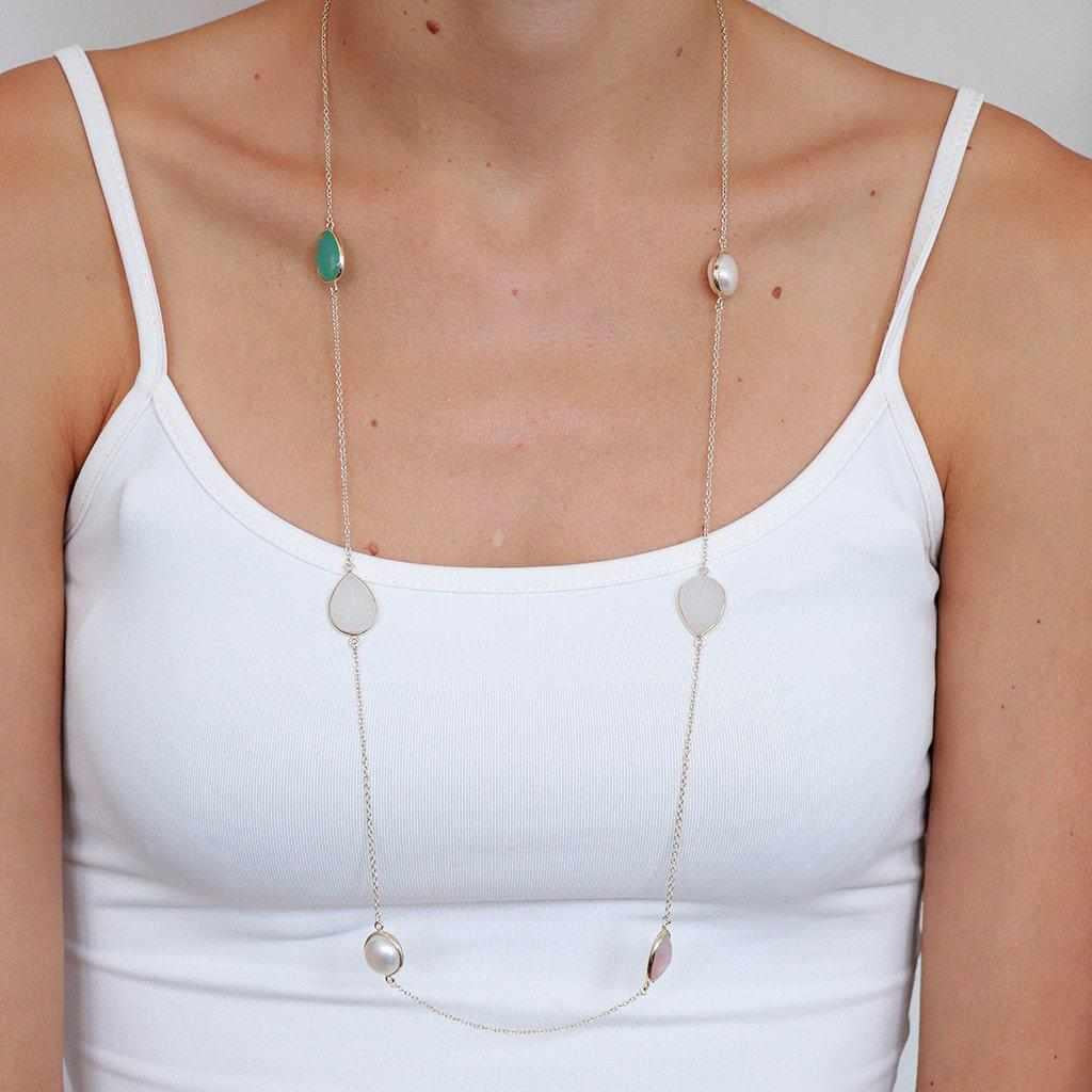 Alisha semi-precious stone necklace