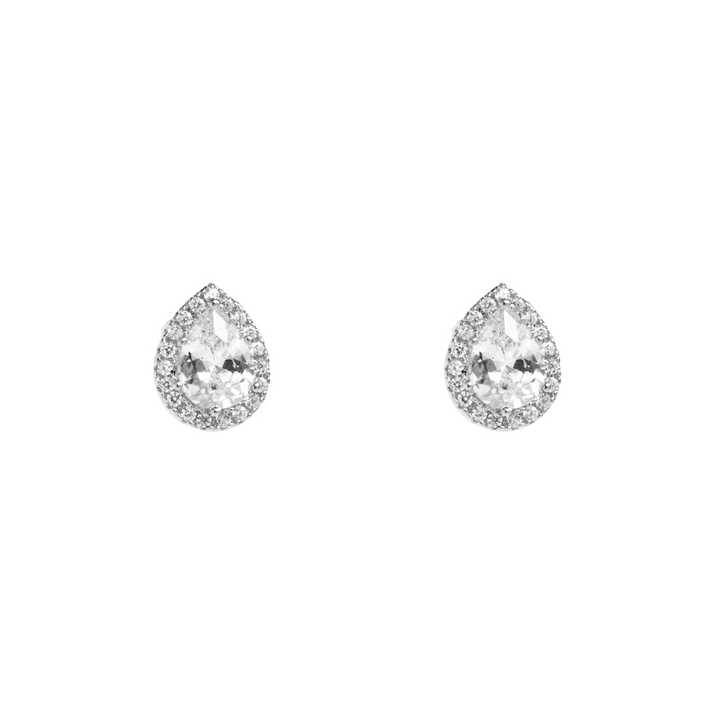 Benoni crystal tear drop studs