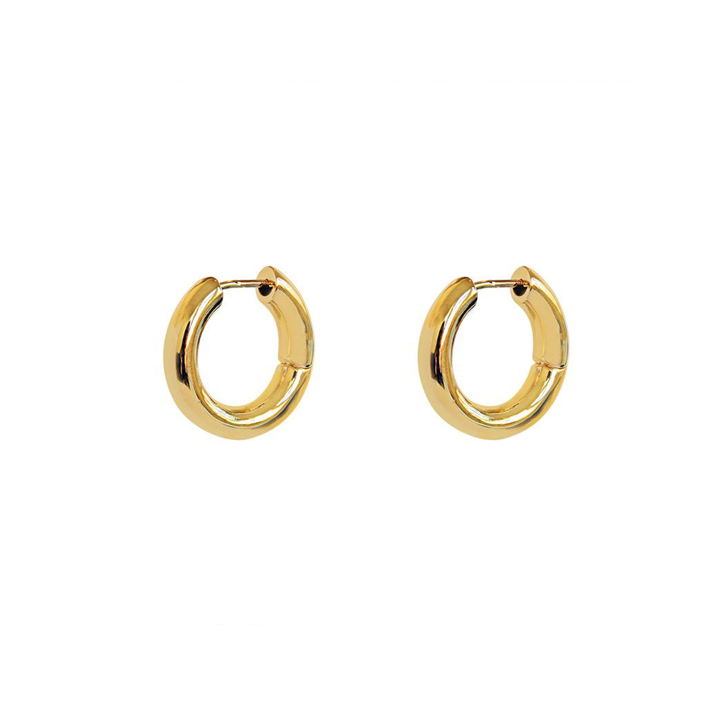 Mezi 14K Gold Plated Elliott Hoop Earrings | Jewellery | MEZI | MEZI