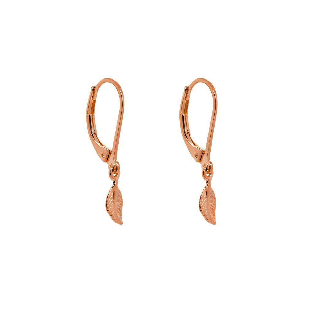 Rese feather earrings