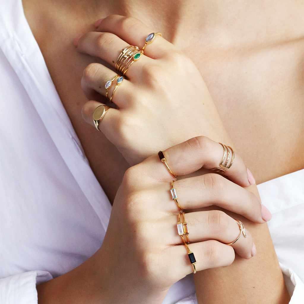 Boadle 2 micron gold ring | MEZI