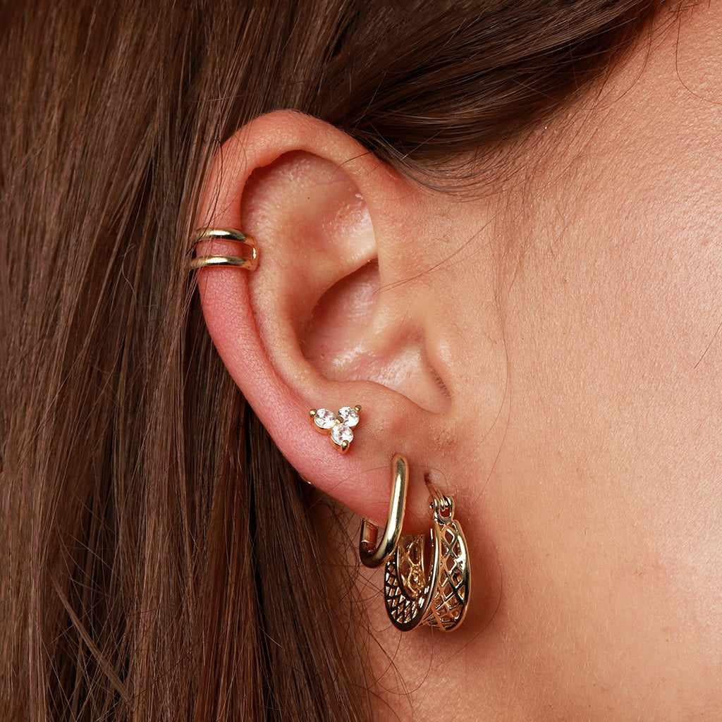 Noya 2 micron gold ear cuff