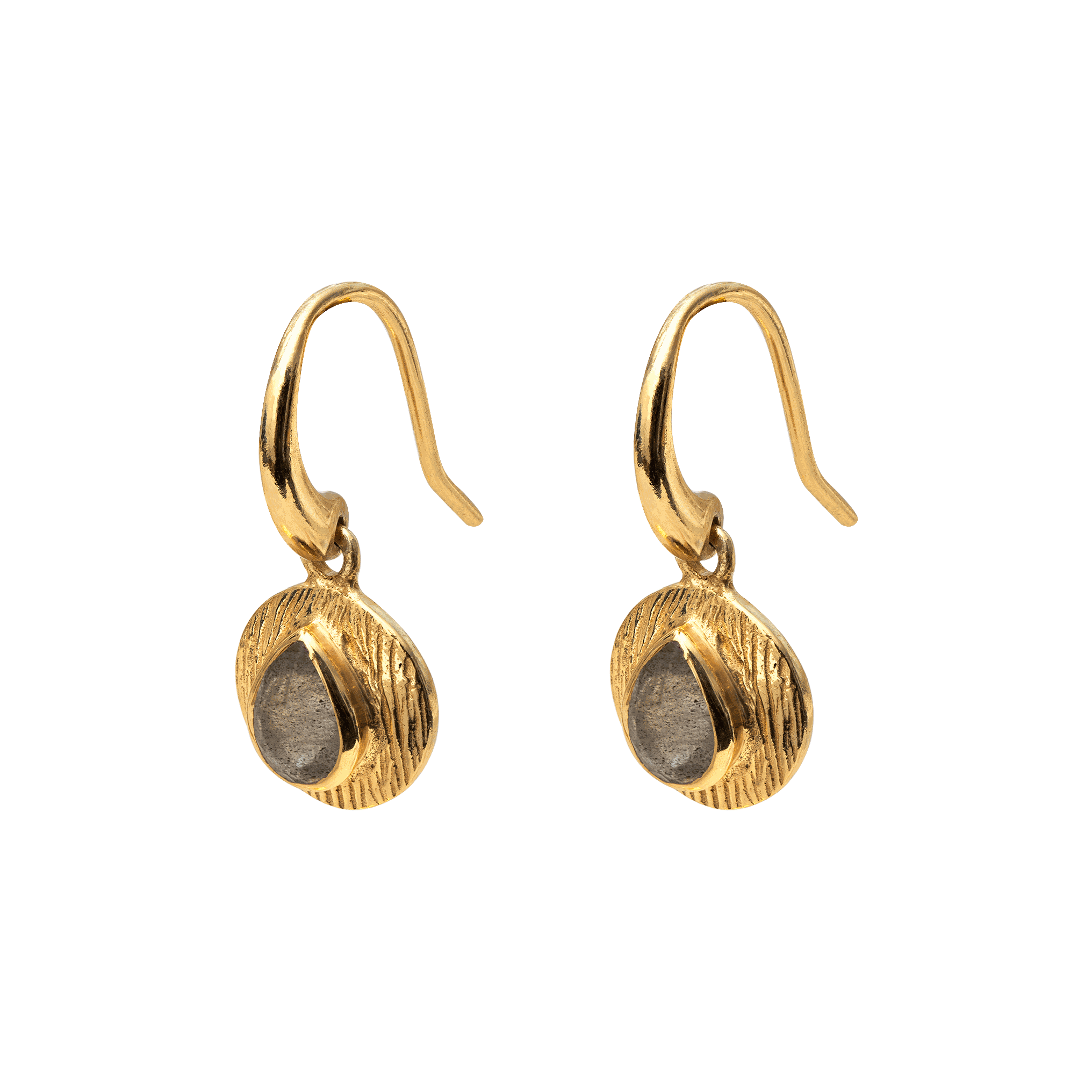 Camille drop semi precious gold vermeil earrings
